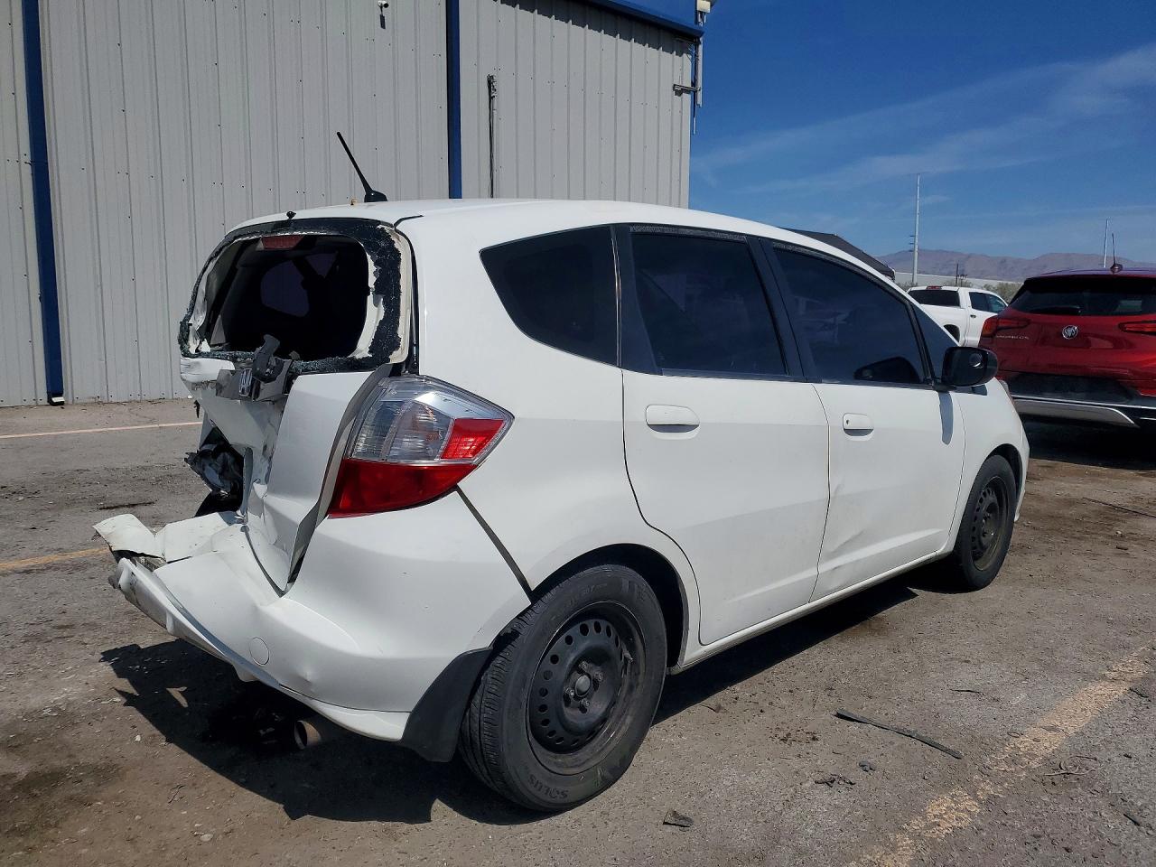 2010 Honda Fit White vin: JHMGE8H23AS002723
