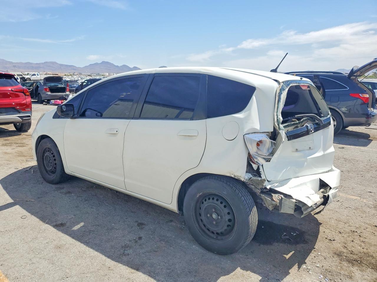 2010 Honda Fit White vin: JHMGE8H23AS002723