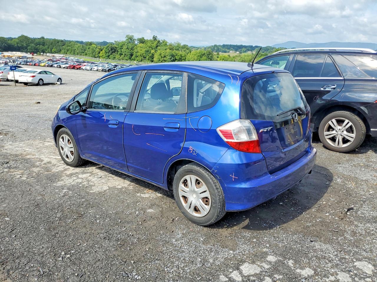 2010 Honda Fit Blue vin: JHMGE8H24AC006211