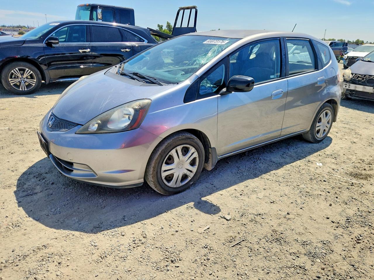 2010 Honda Fit Silver vin: JHMGE8H24AC006676