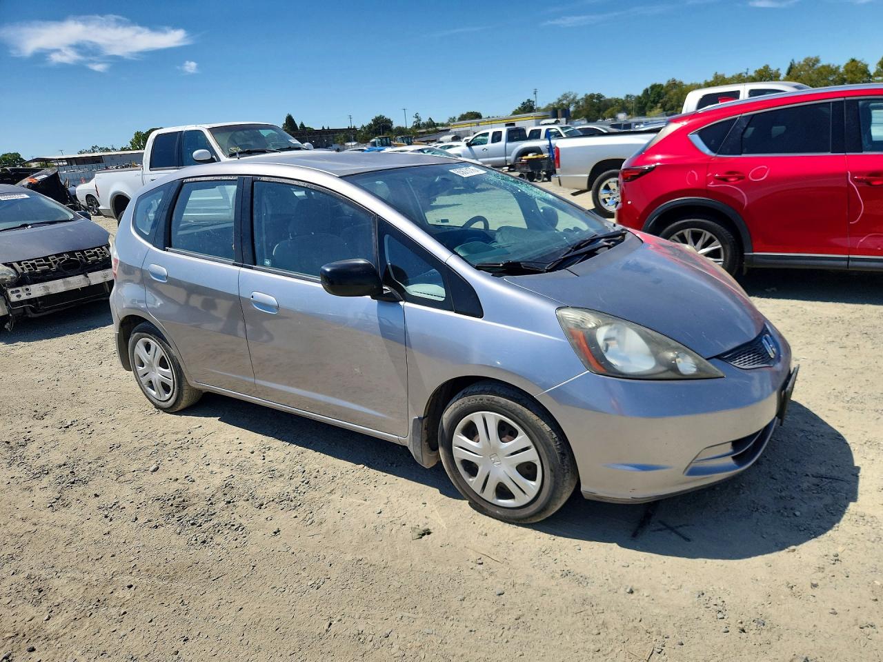 2010 Honda Fit Silver vin: JHMGE8H24AC006676