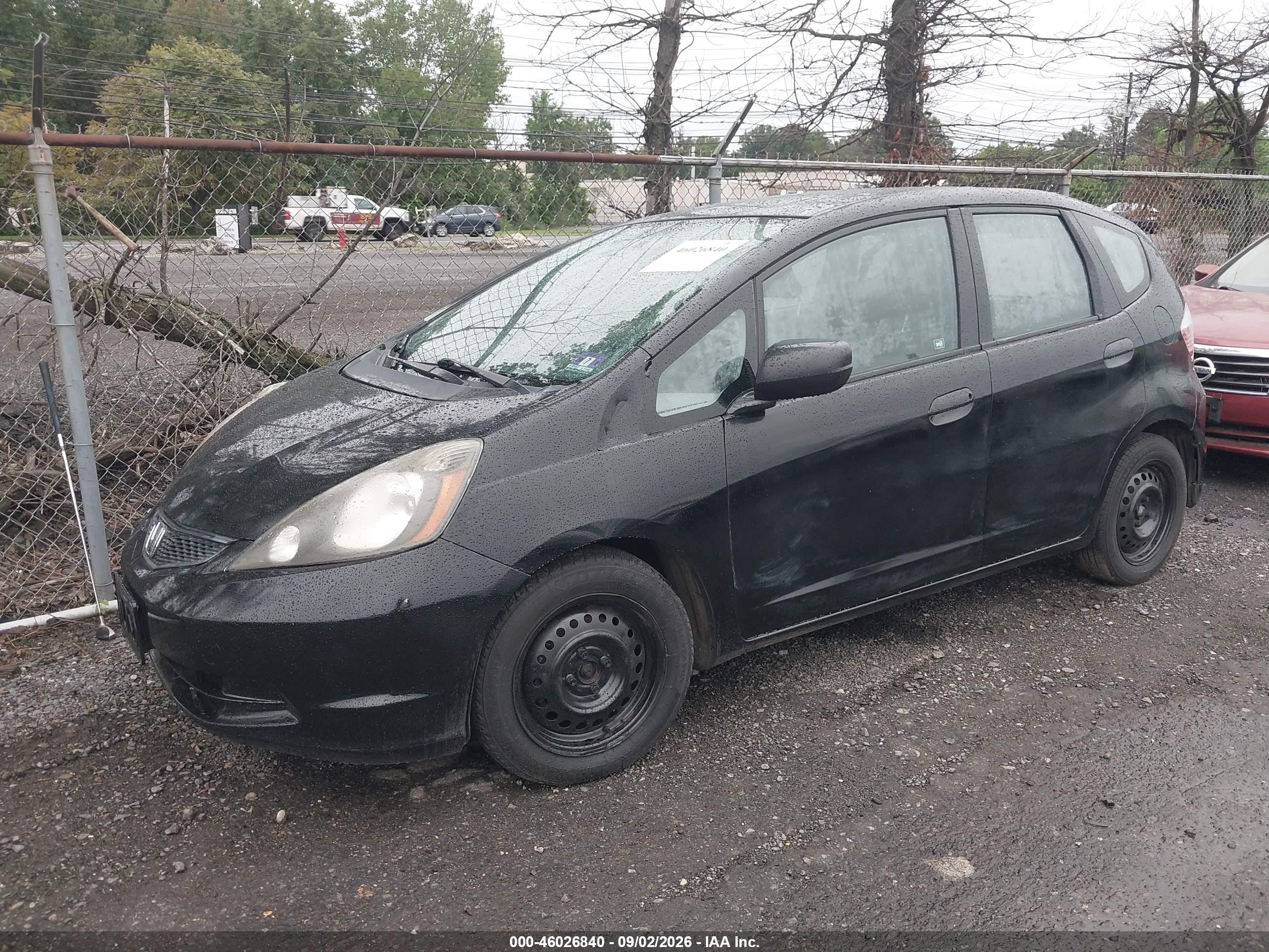 2010 Honda Fit   Black vin: JHMGE8H24AC027348