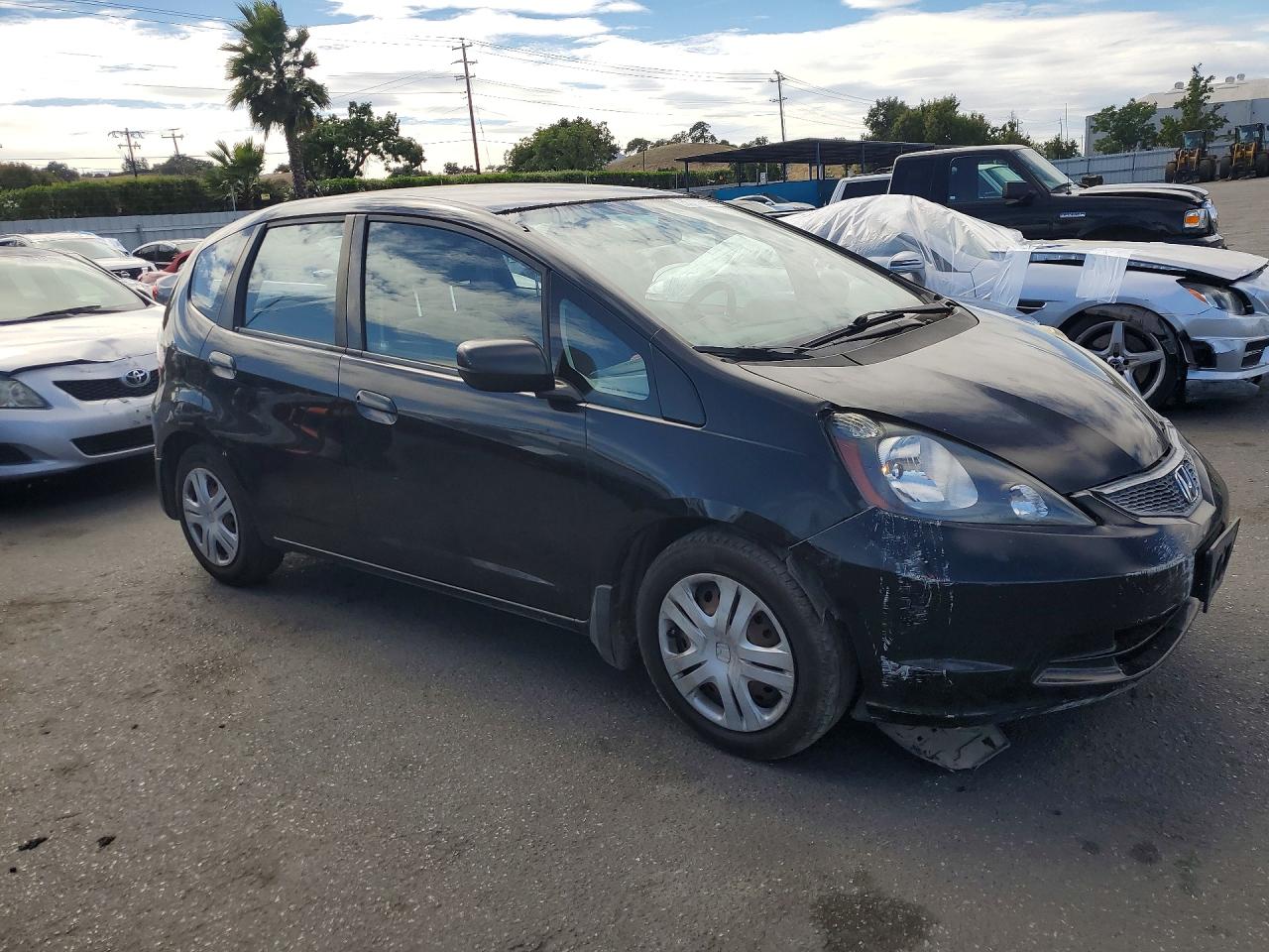 2010 Honda Fit Black vin: JHMGE8H24AC030654