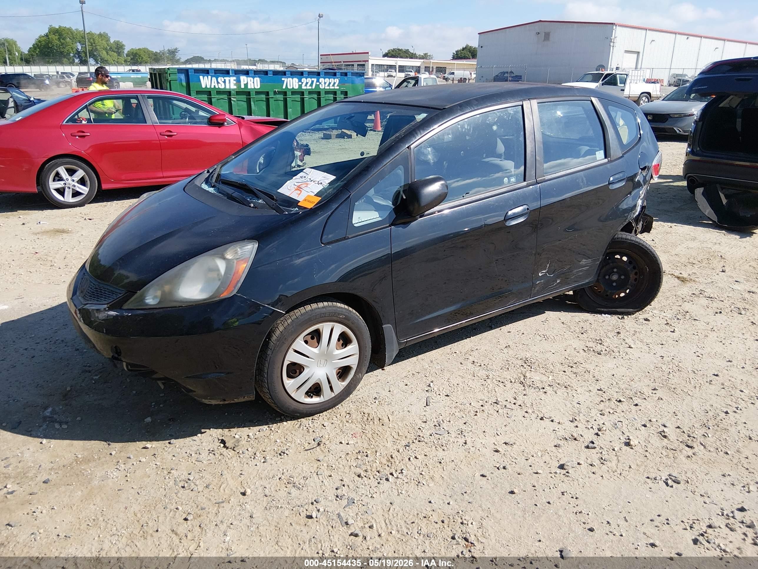 2010 Honda Fit   Black vin: JHMGE8H24AC038186