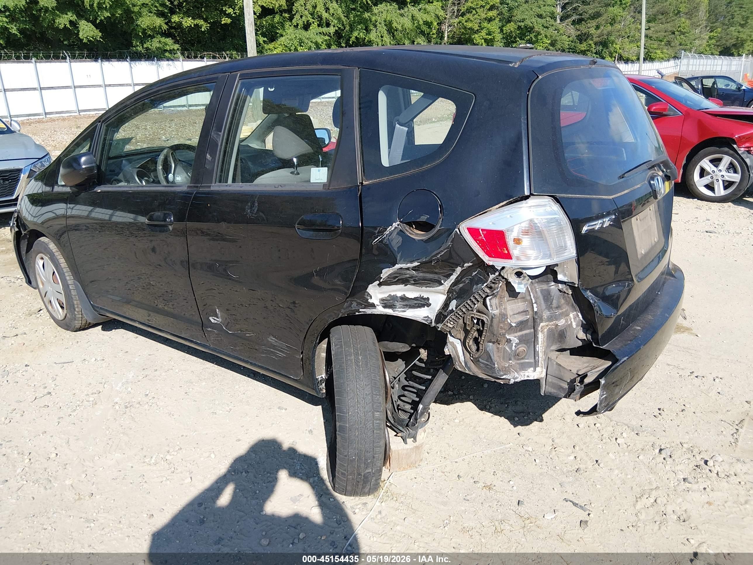 2010 Honda Fit   Black vin: JHMGE8H24AC038186