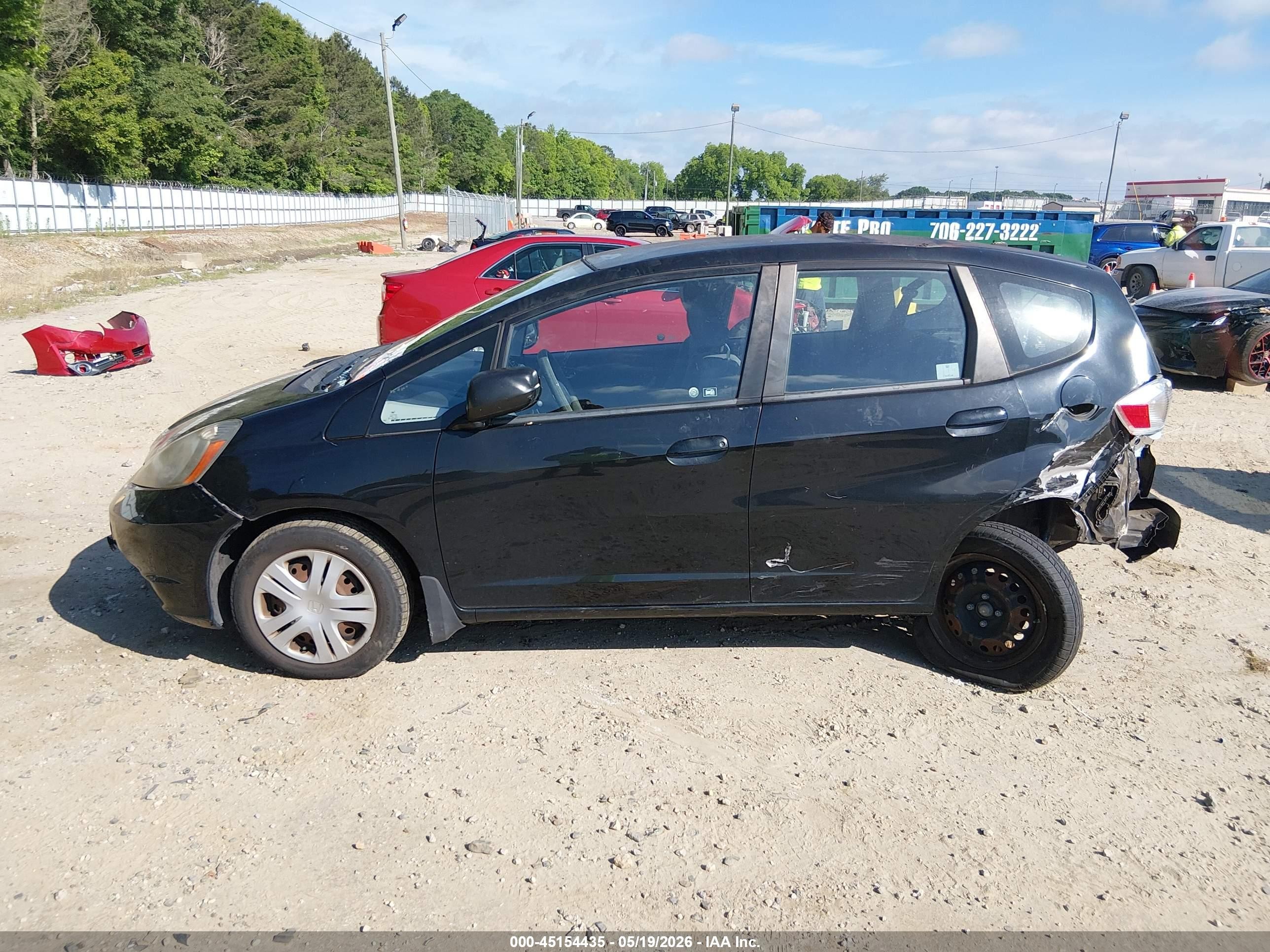 2010 Honda Fit   Black vin: JHMGE8H24AC038186