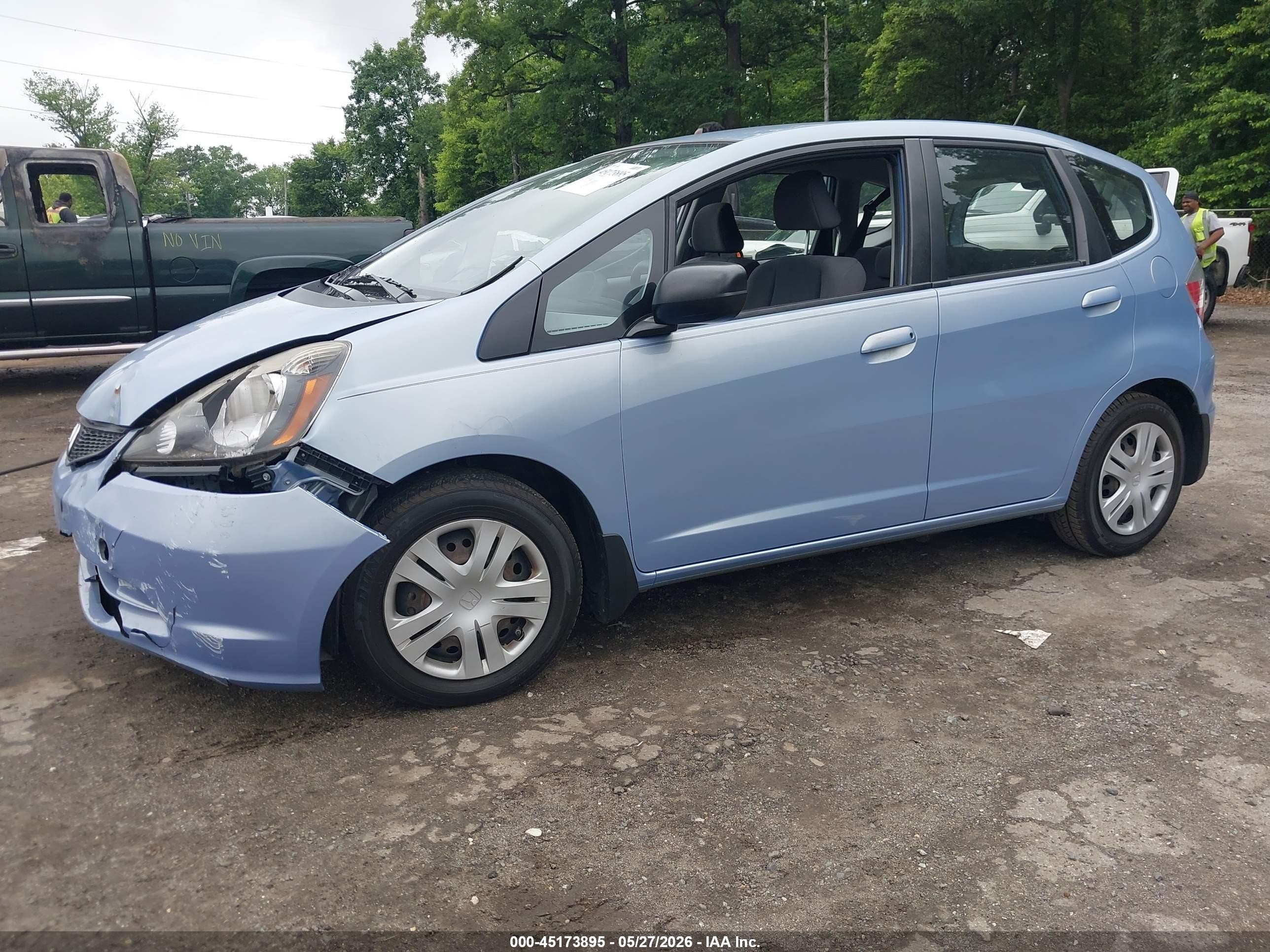 2010 Honda Fit   Light Blue vin: JHMGE8H24AS000852
