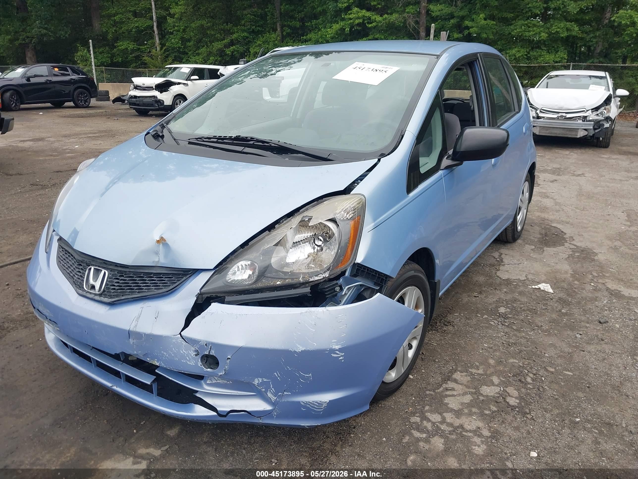 2010 Honda Fit   Light Blue vin: JHMGE8H24AS000852