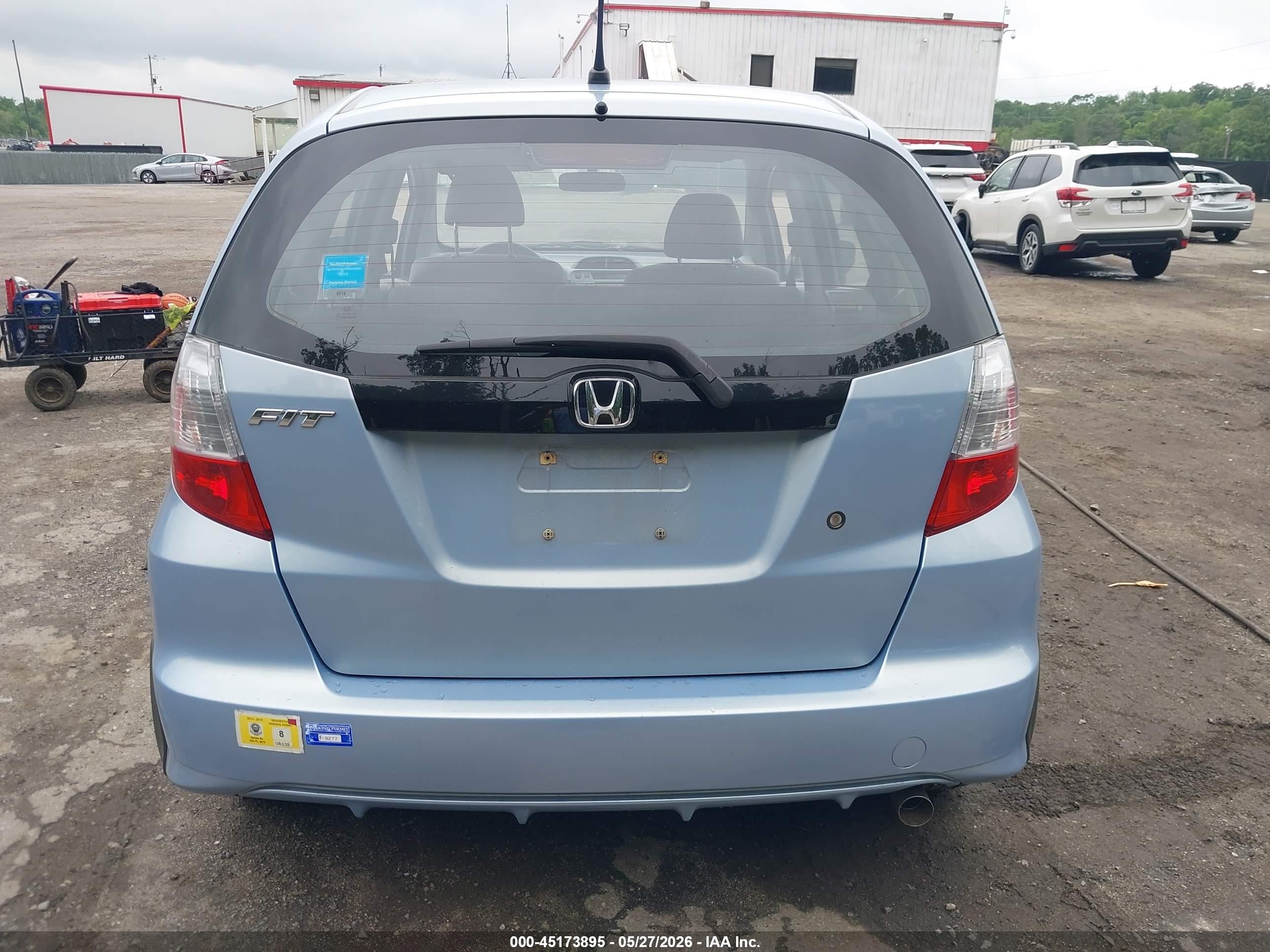 2010 Honda Fit   Light Blue vin: JHMGE8H24AS000852