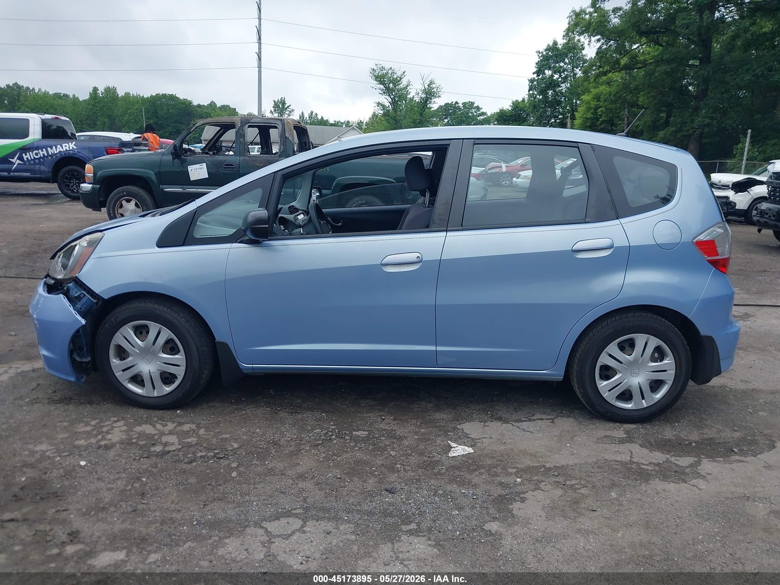 2010 Honda Fit   Light Blue vin: JHMGE8H24AS000852