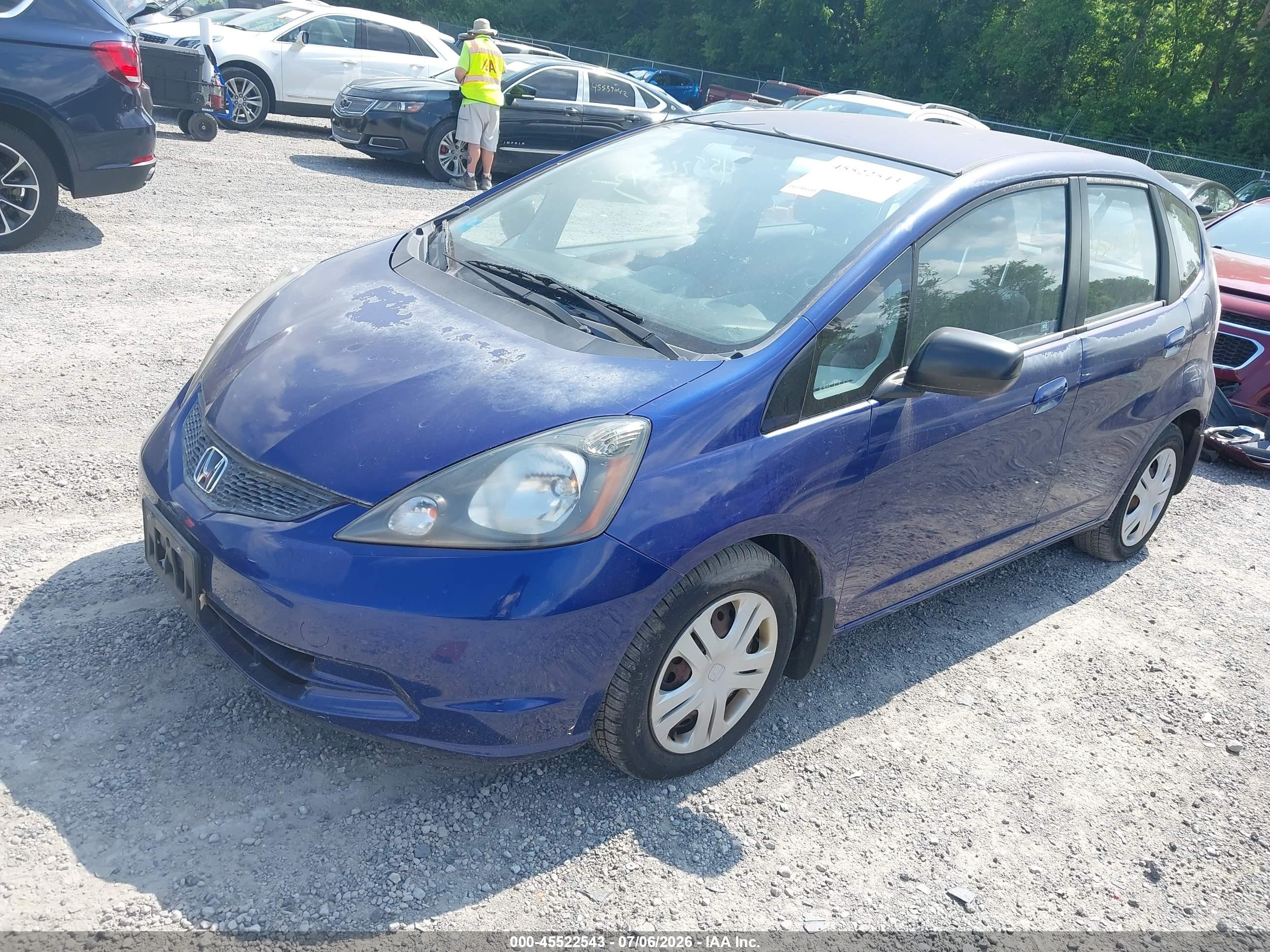 2010 Honda Fit   Blue vin: JHMGE8H24AS002553