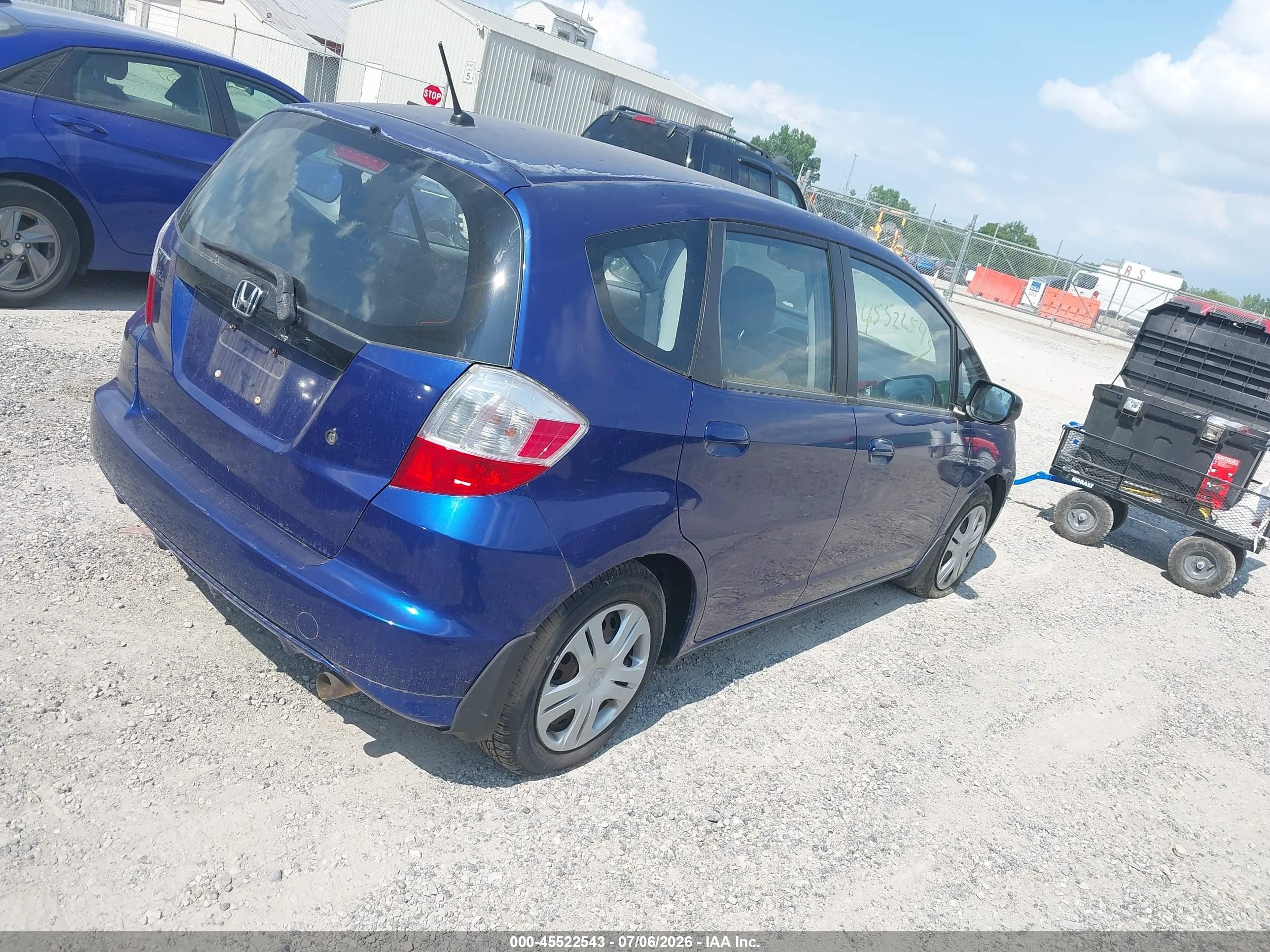 2010 Honda Fit   Blue vin: JHMGE8H24AS002553