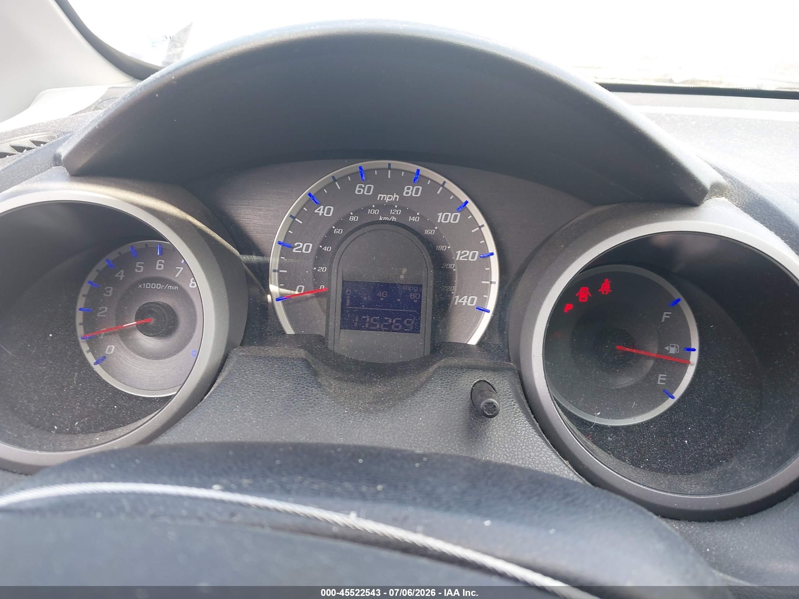 2010 Honda Fit   Blue vin: JHMGE8H24AS002553
