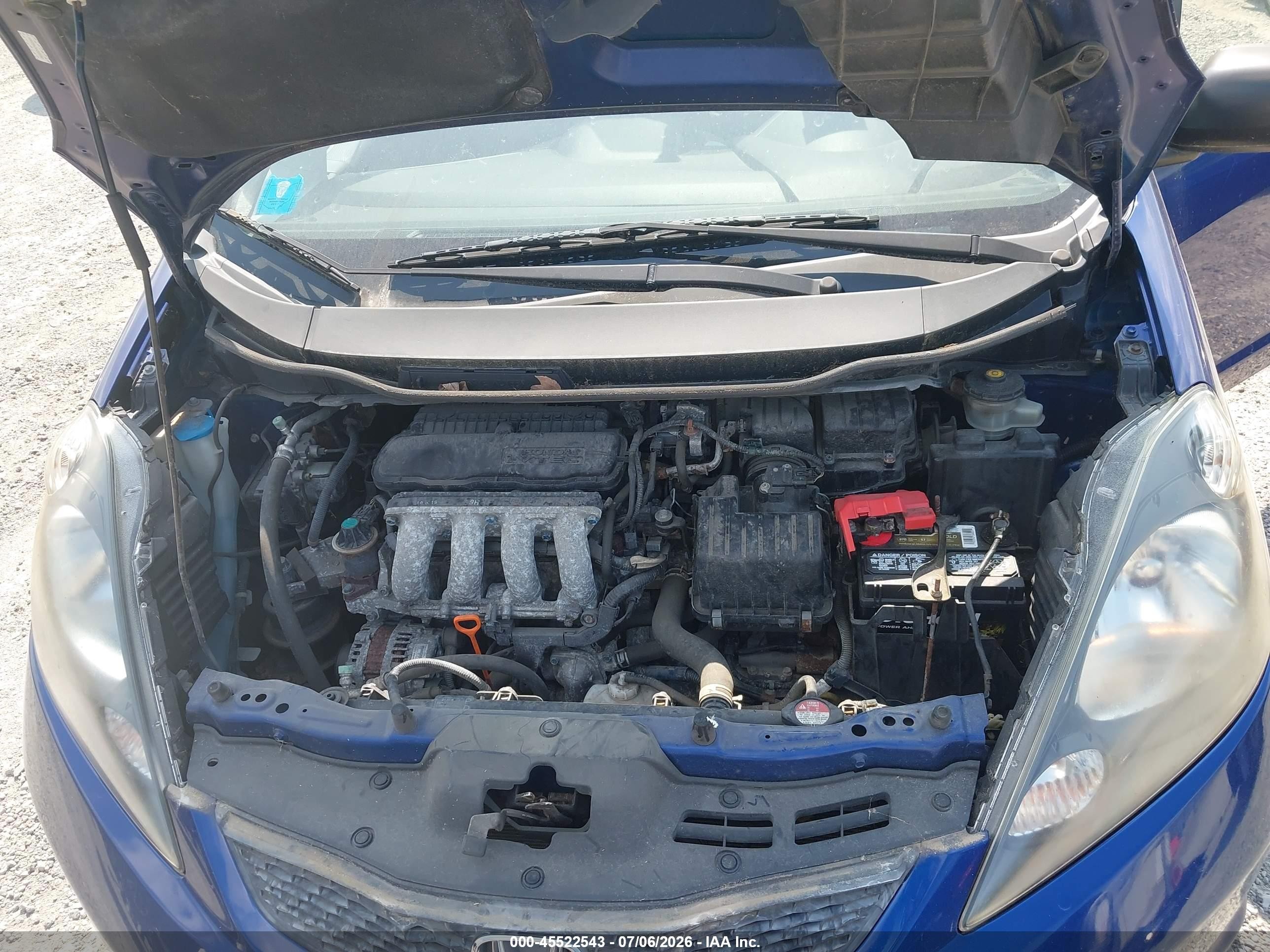 2010 Honda Fit   Blue vin: JHMGE8H24AS002553