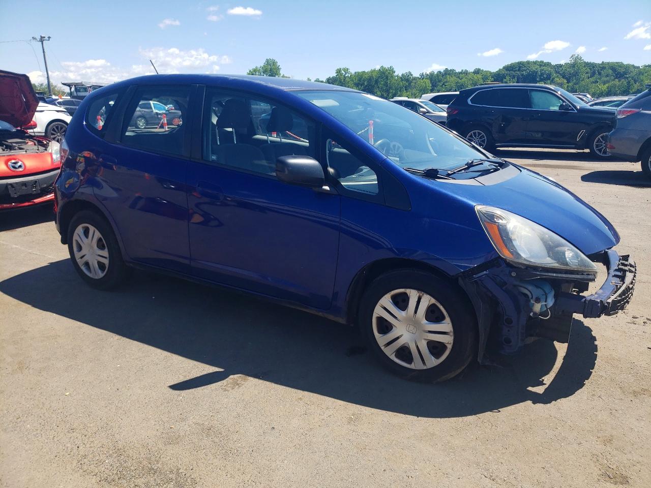 2010 Honda Fit Blue vin: JHMGE8H24AS013312