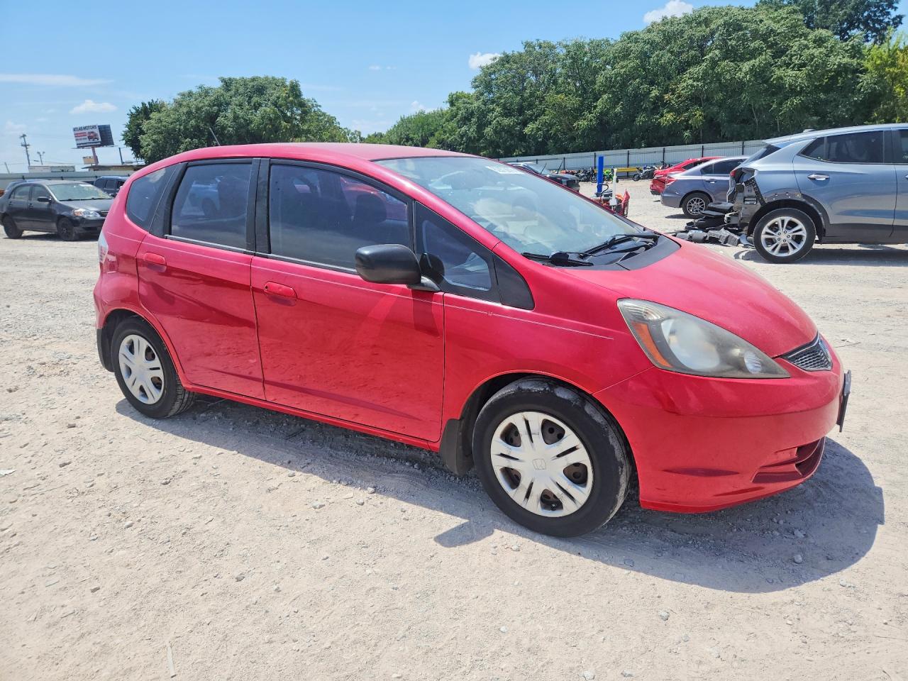 2010 Honda Fit Red vin: JHMGE8H25AC006685