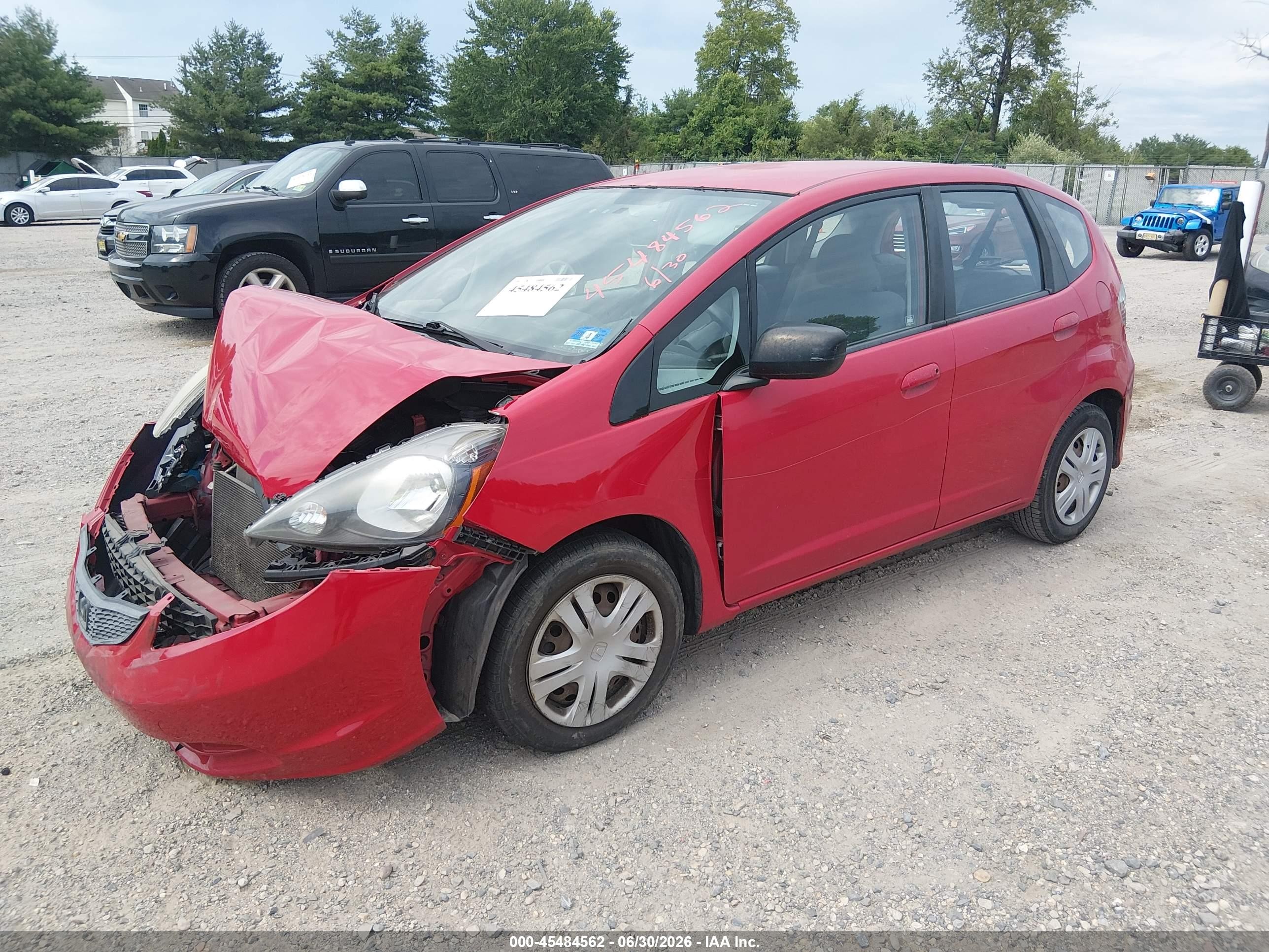 2010 Honda Fit   Красный vin: JHMGE8H25AC010607