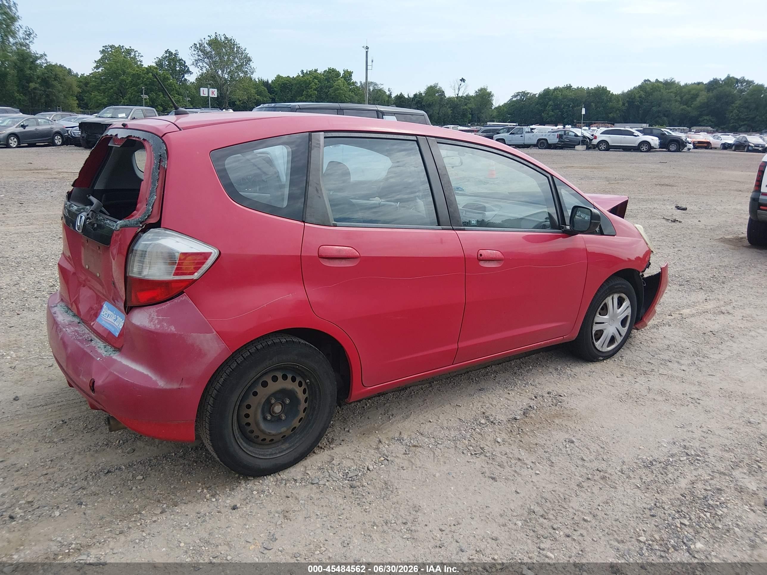 2010 Honda Fit   Красный vin: JHMGE8H25AC010607