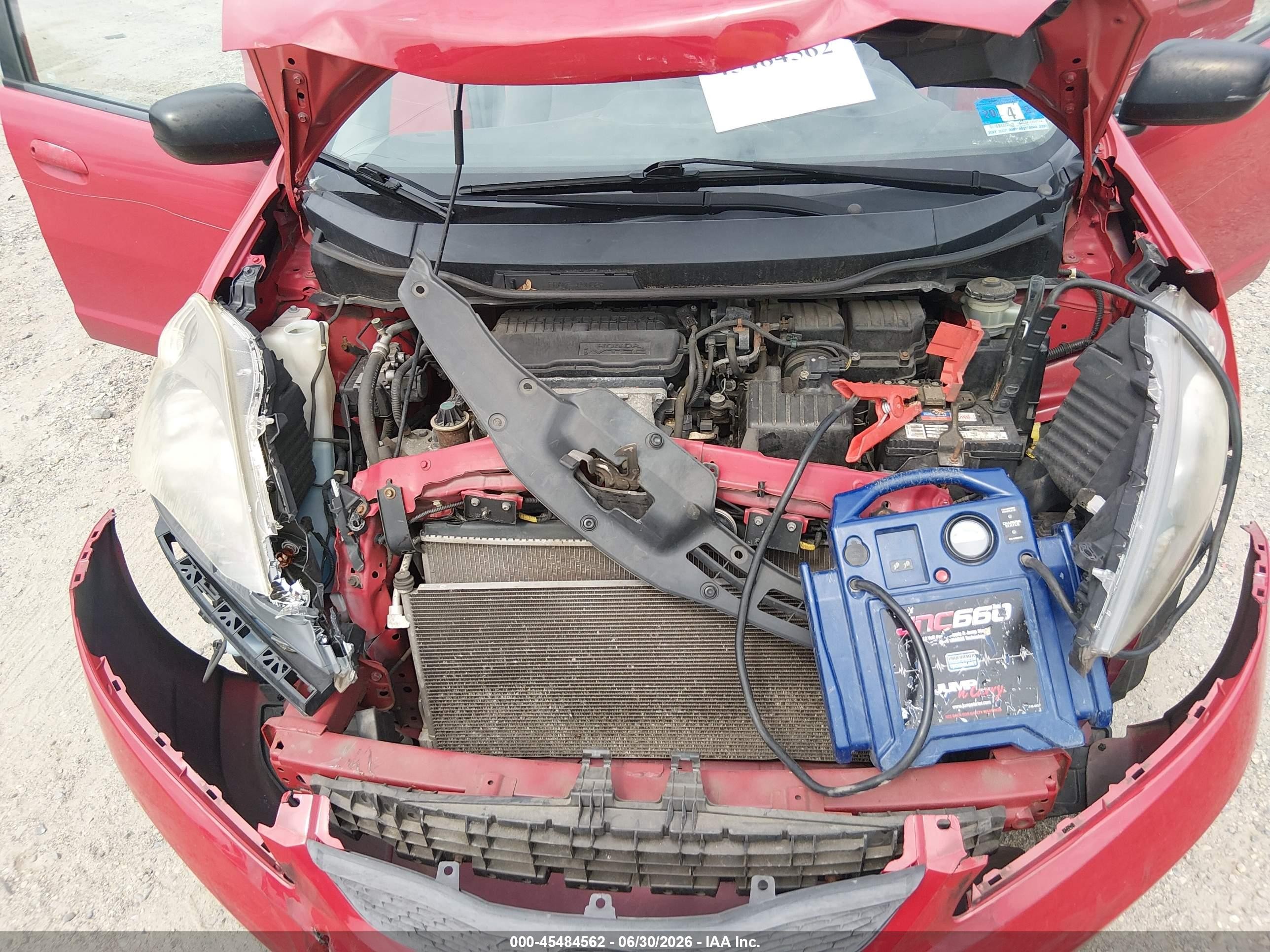 2010 Honda Fit   Красный vin: JHMGE8H25AC010607