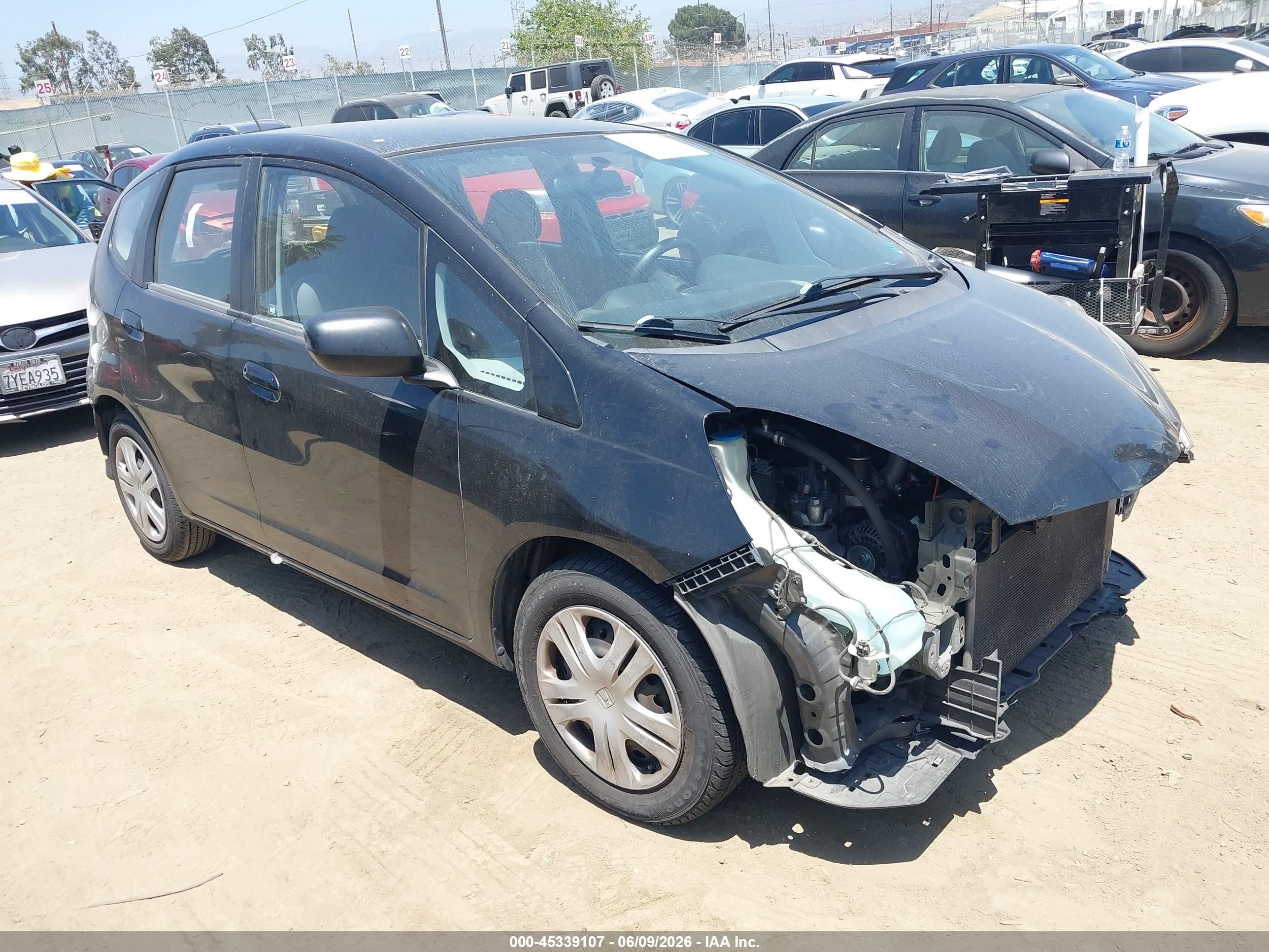 2010 Honda Fit   Black vin: JHMGE8H25AC039363