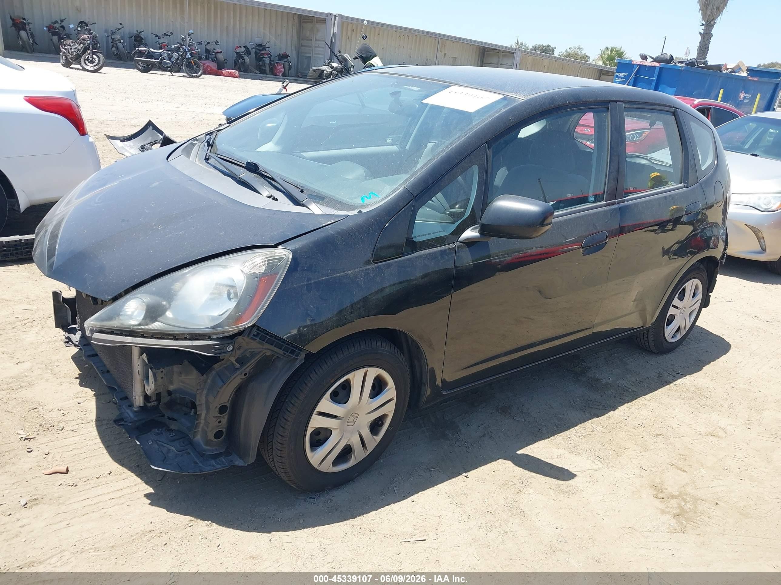 2010 Honda Fit   Черный vin: JHMGE8H25AC039363