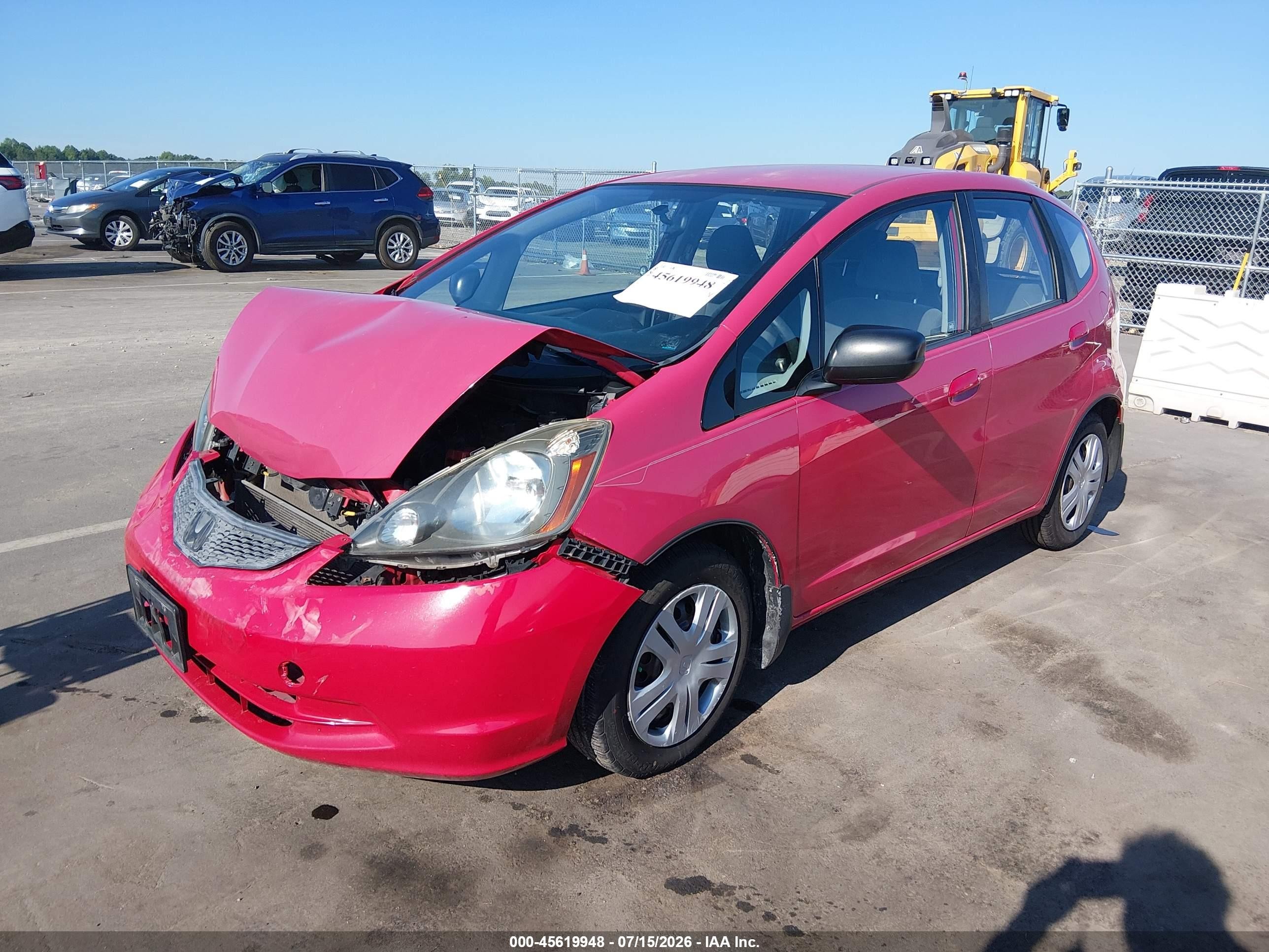 2010 Honda Fit   Красный vin: JHMGE8H25AS005848