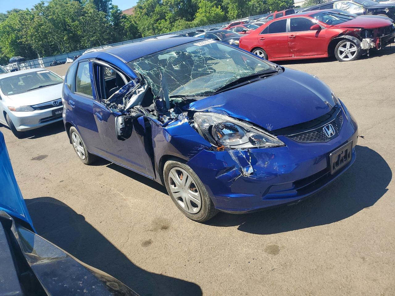 2010 Honda Fit Blue vin: JHMGE8H25AS019488