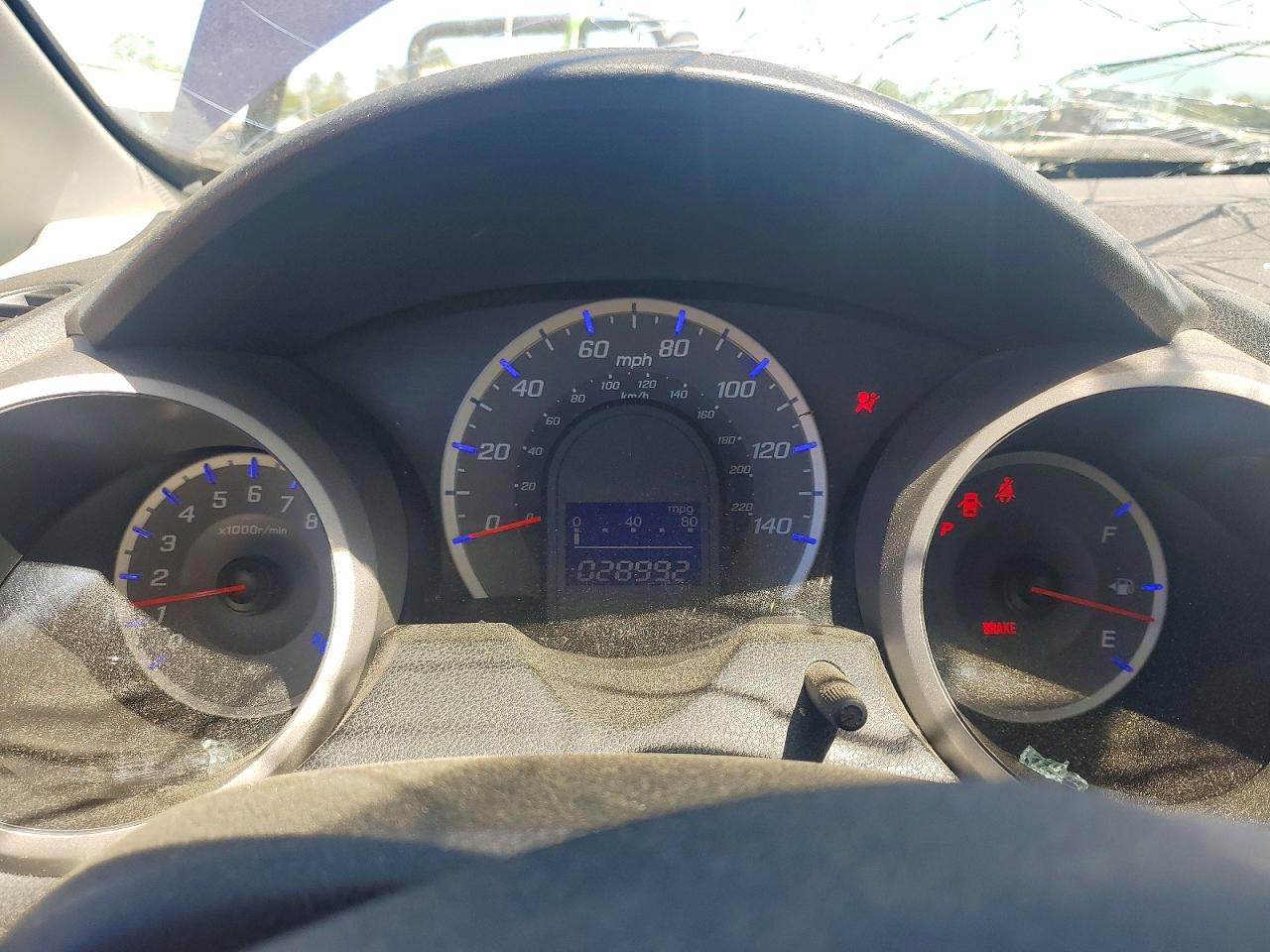 2010 Honda Fit Blue vin: JHMGE8H25AS019488