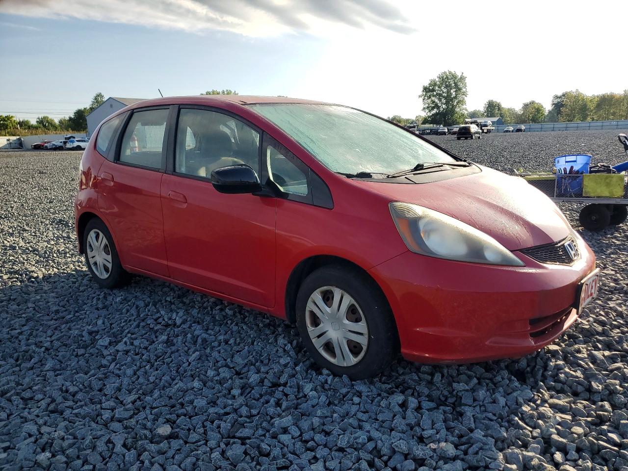 2010 Honda Fit Red vin: JHMGE8H26AC015475