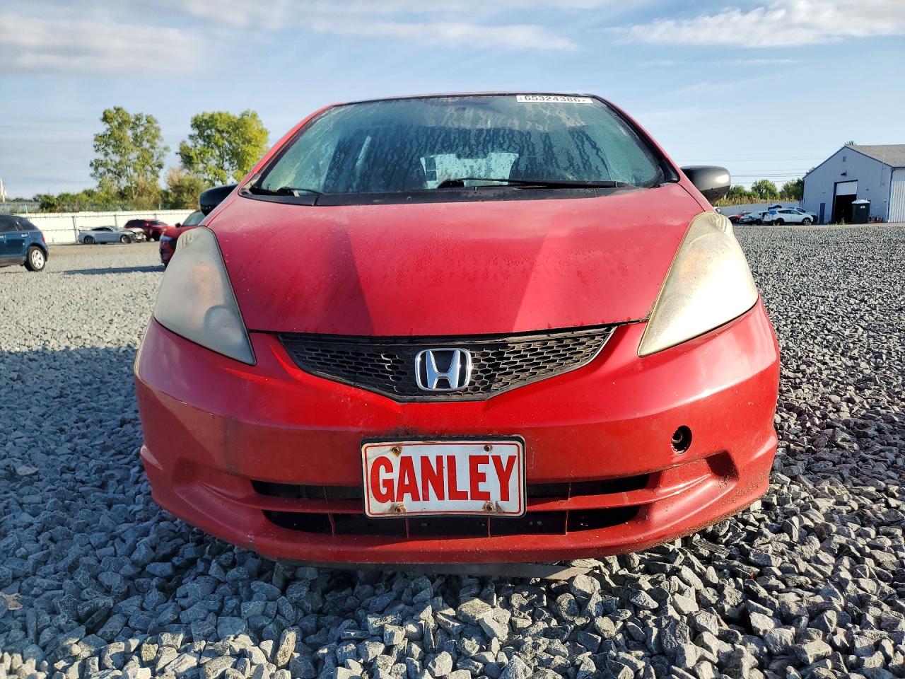 2010 Honda Fit Red vin: JHMGE8H26AC015475