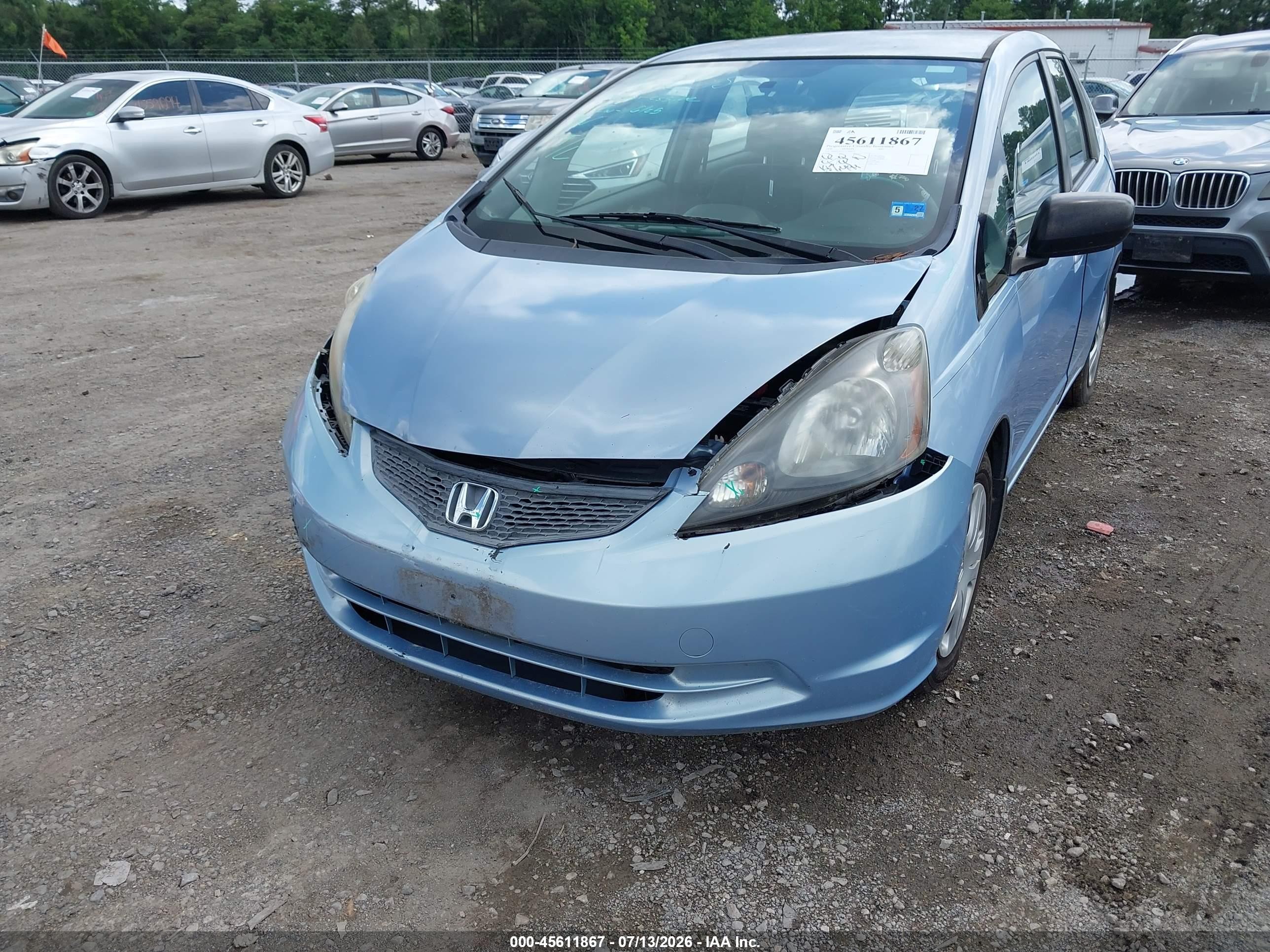 2010 Honda Fit Blue vin: JHMGE8H27AC008101