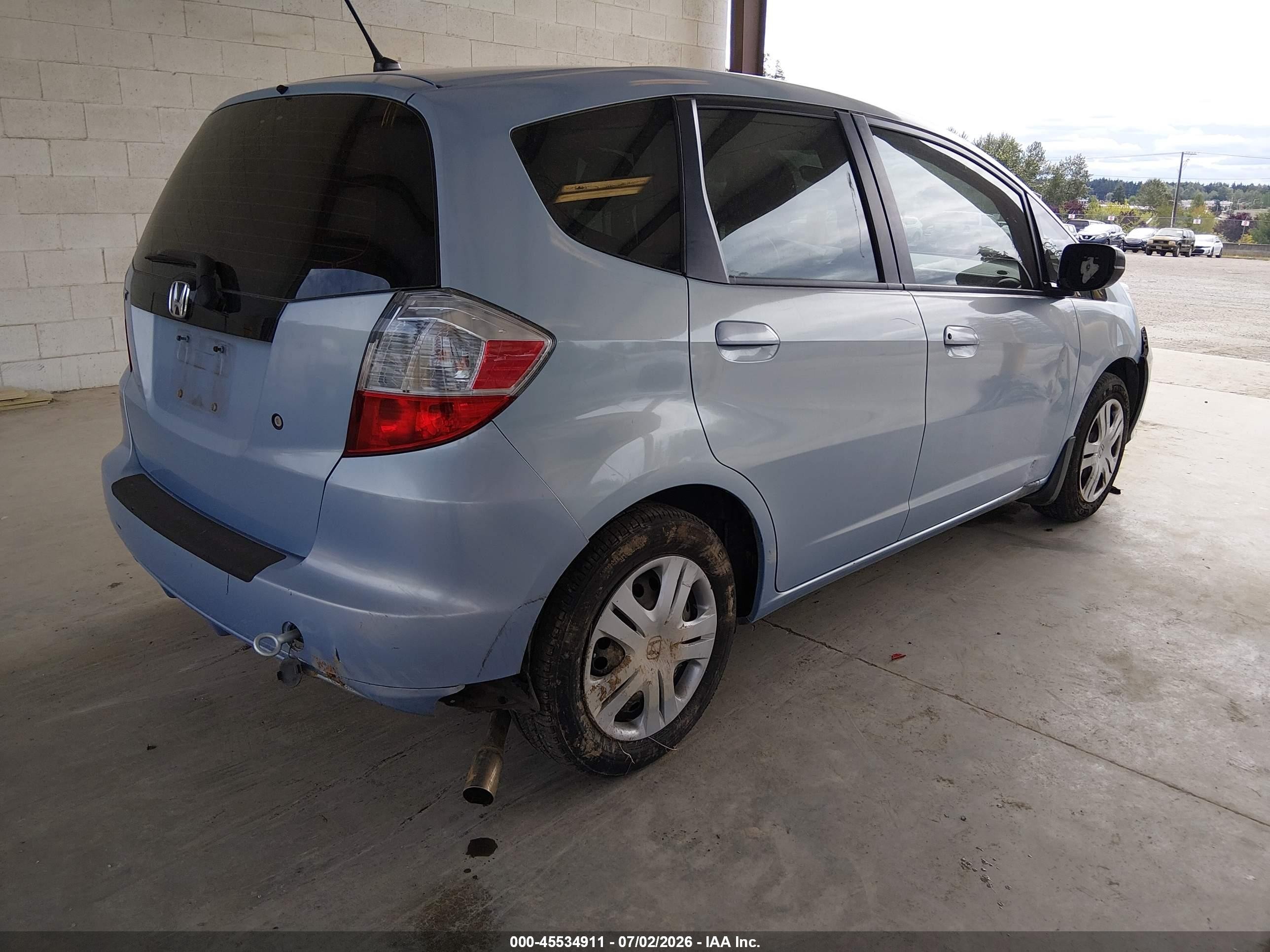 2010 Honda Fit   Light Blue vin: JHMGE8H27AC033936