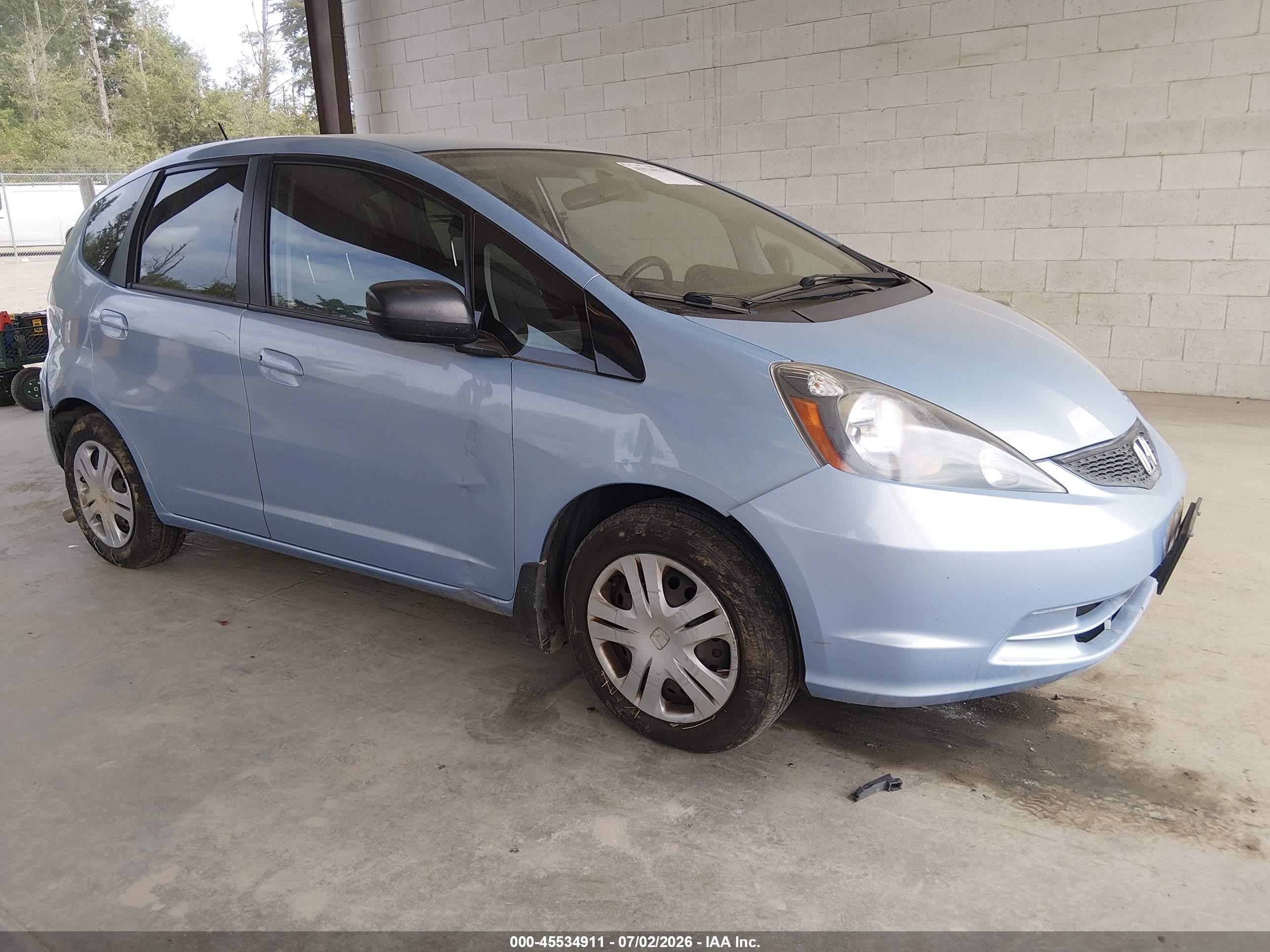 2010 Honda Fit   Light Blue vin: JHMGE8H27AC033936