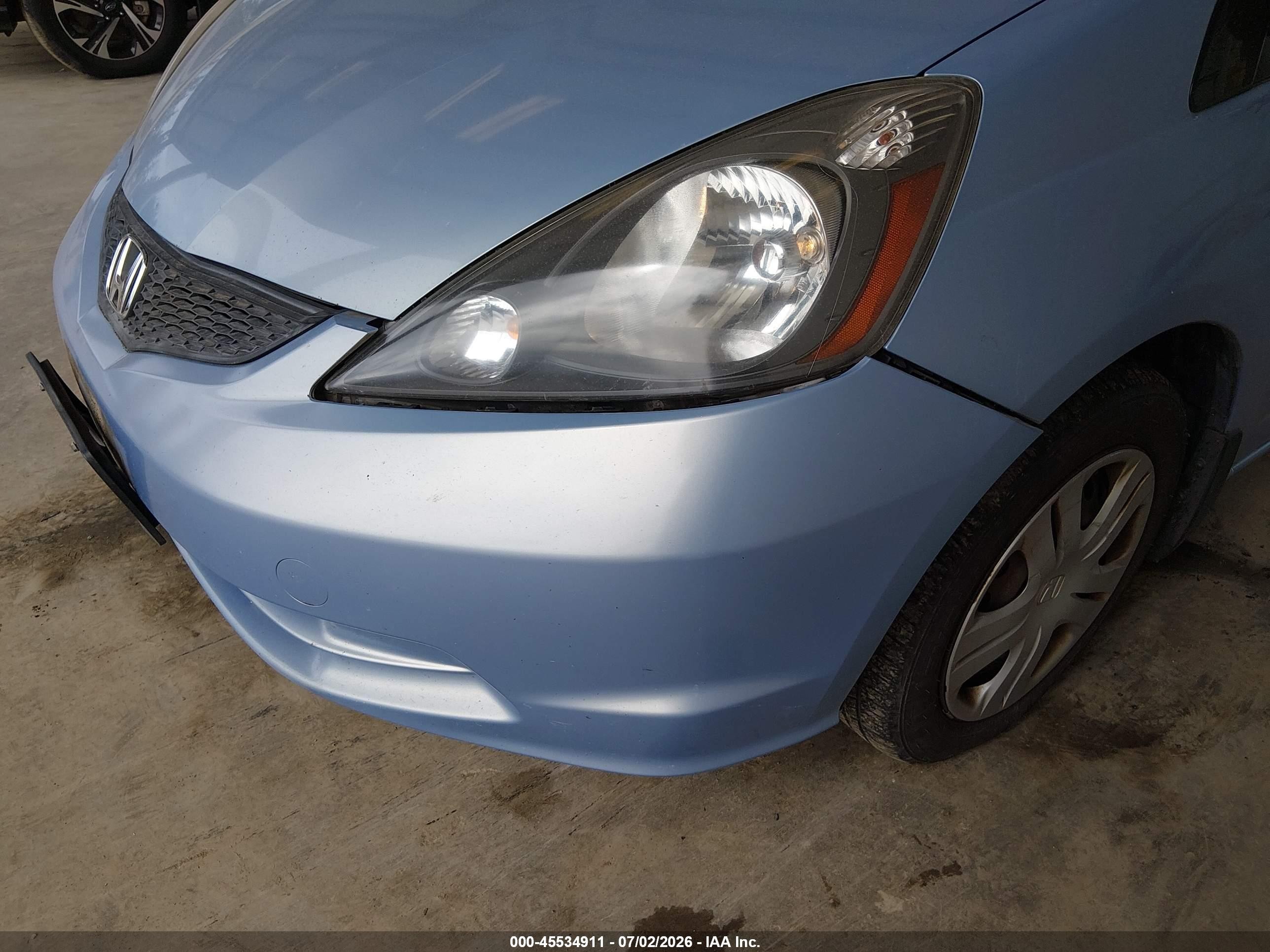 2010 Honda Fit   Light Blue vin: JHMGE8H27AC033936