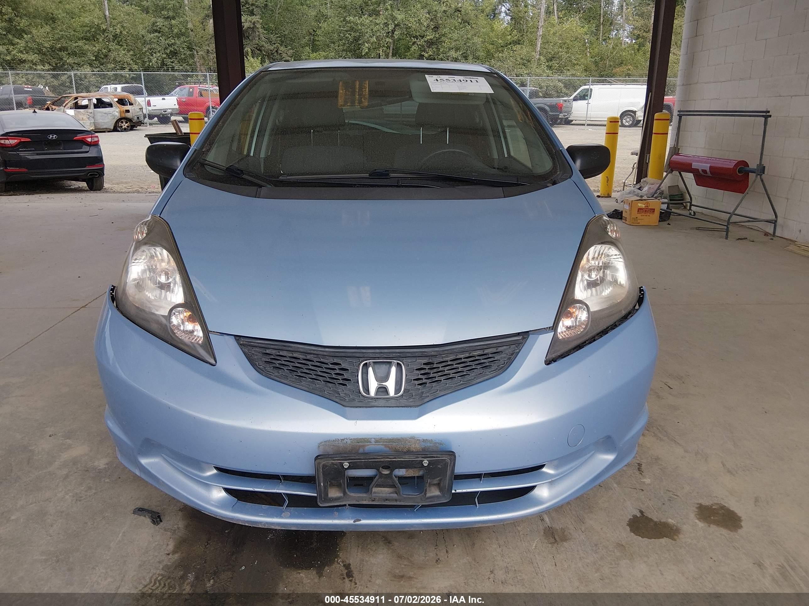 2010 Honda Fit   Light Blue vin: JHMGE8H27AC033936