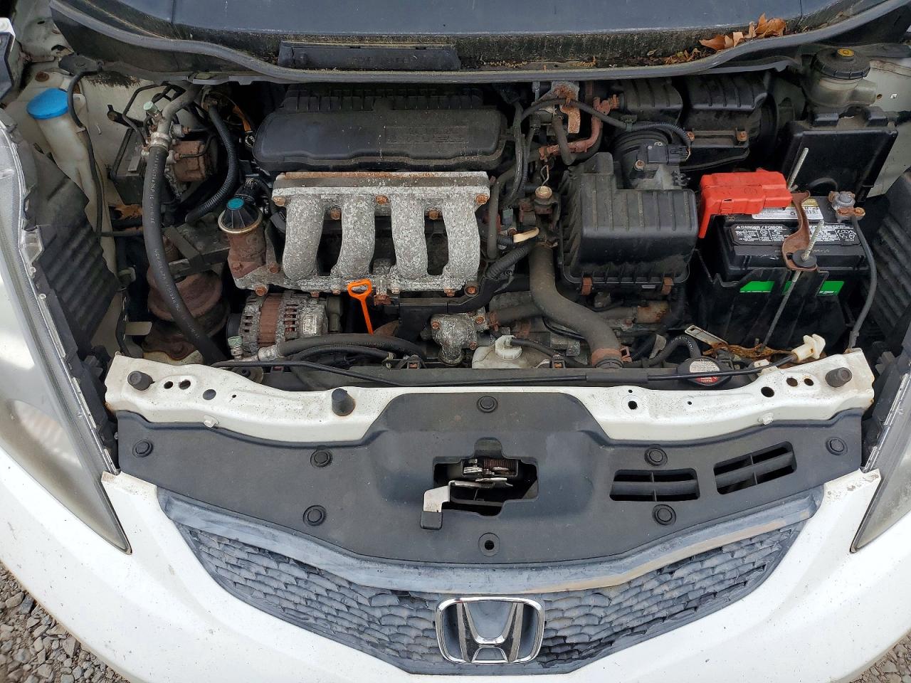 2010 Honda Fit White vin: JHMGE8H27AC037307