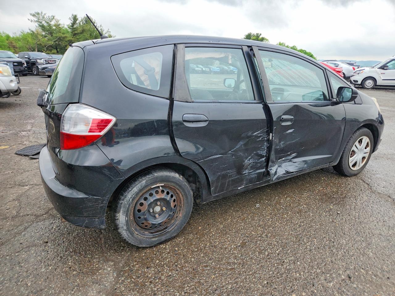 2010 Honda Fit Black vin: JHMGE8H27AC039395