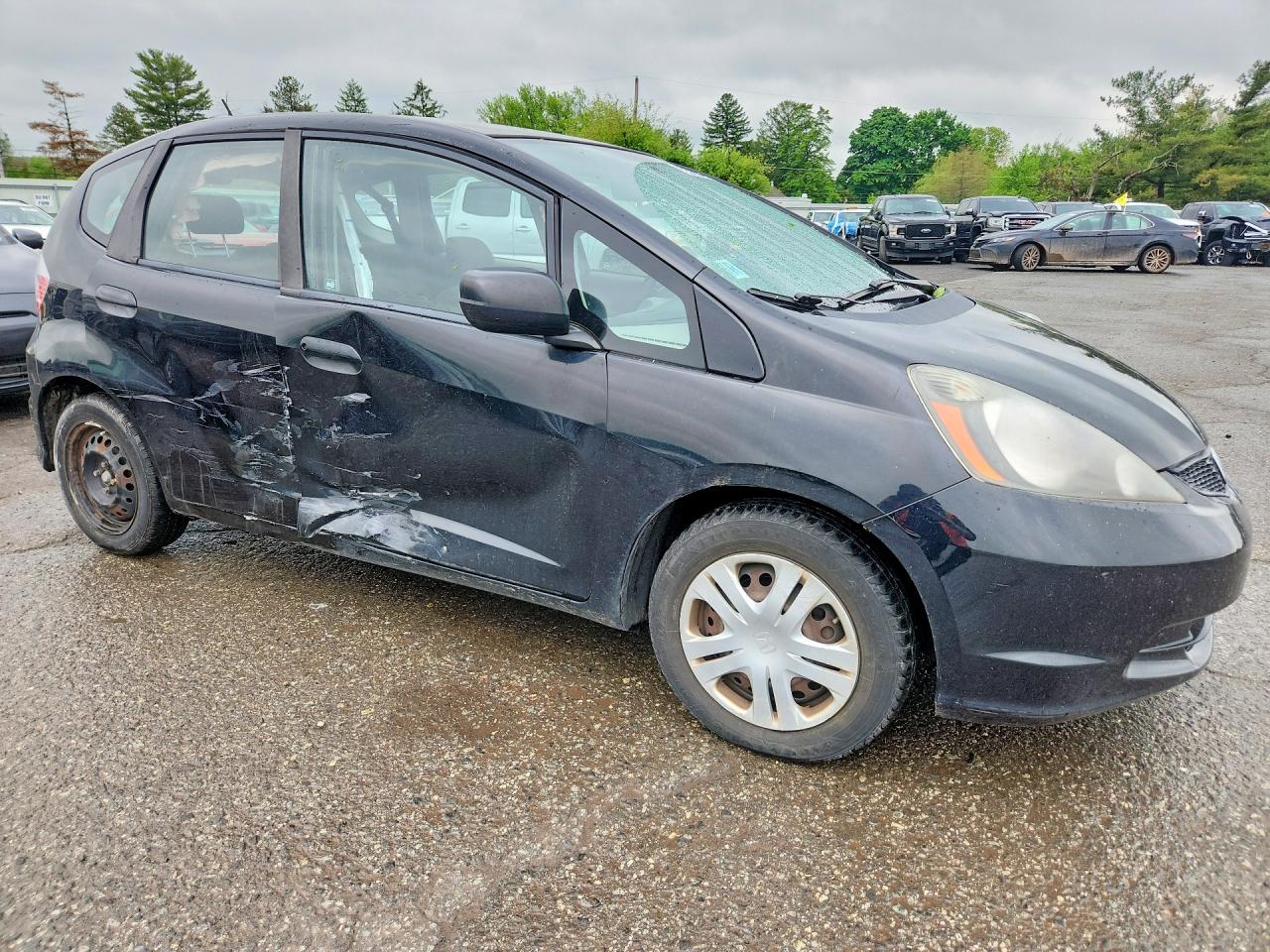 2010 Honda Fit Black vin: JHMGE8H27AC039395