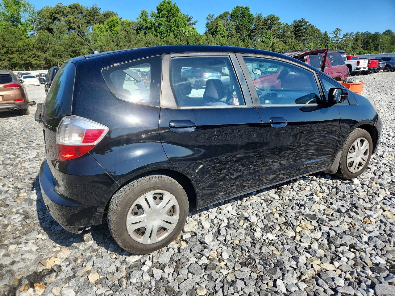 2010 Honda Fit Black vin: JHMGE8H27AS011747