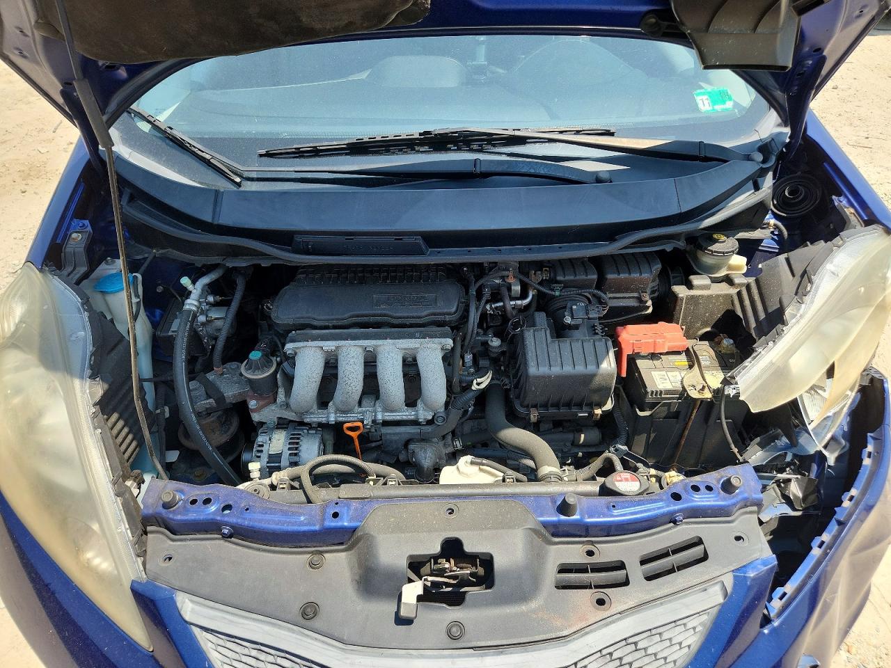 2010 Honda Fit Blue vin: JHMGE8H28AC015333