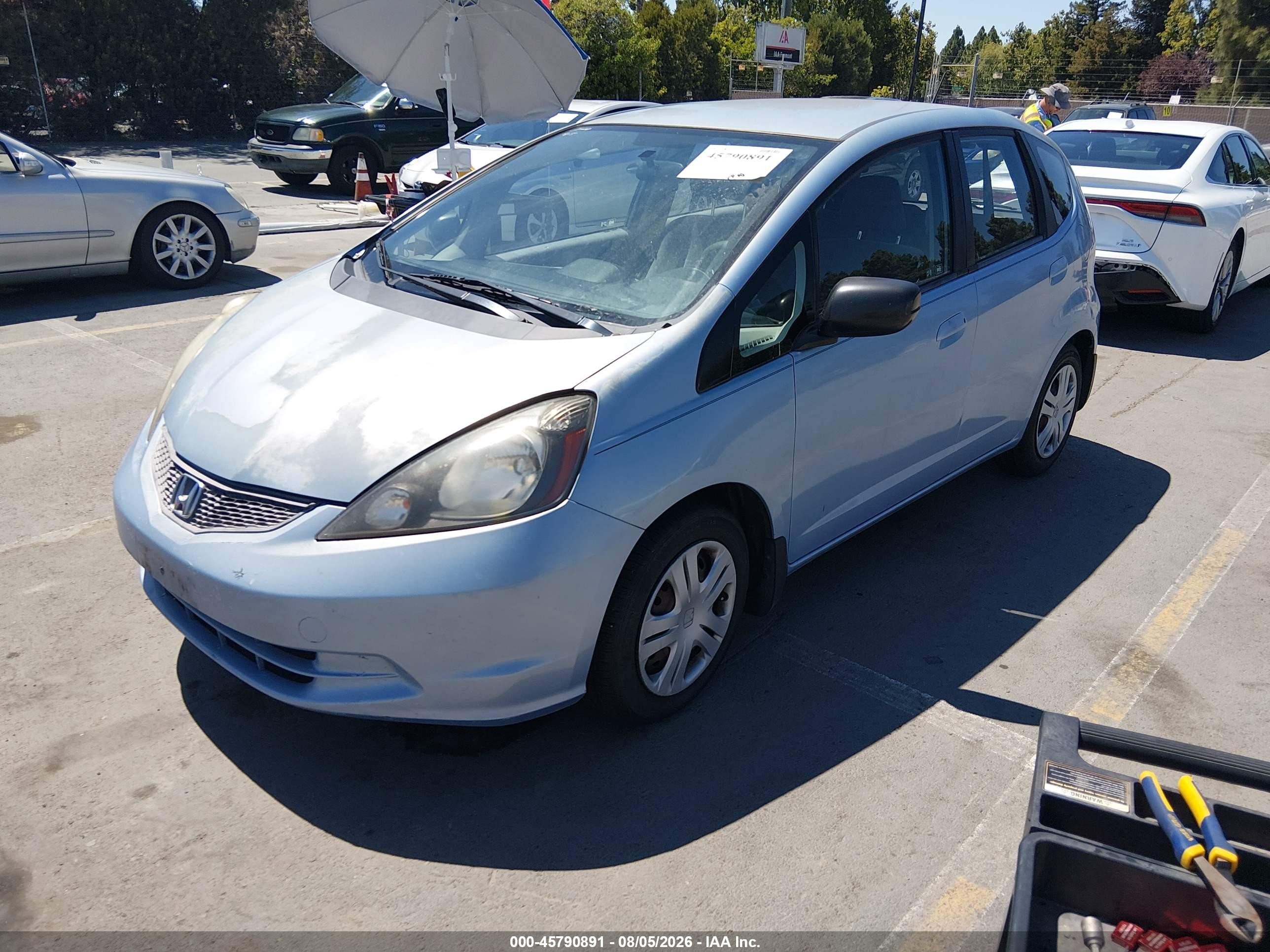 2010 Honda Fit   Blue vin: JHMGE8H28AC036621