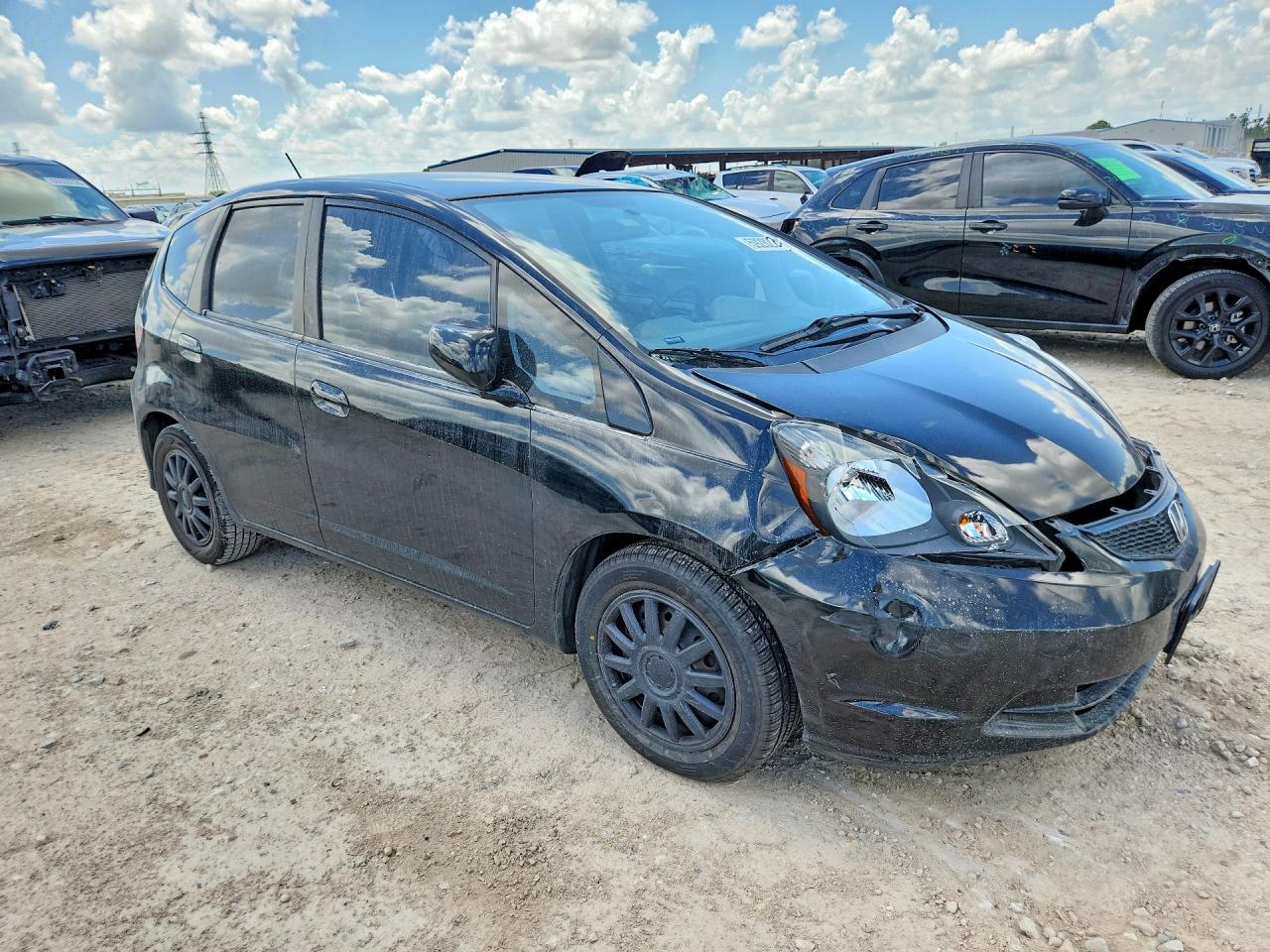 2010 Honda Fit Black vin: JHMGE8H28AS000546