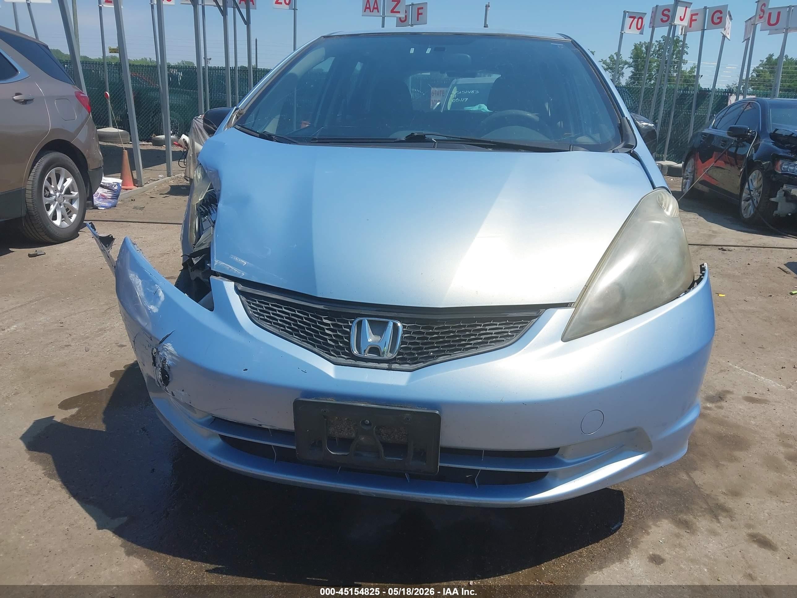 2010 Honda Fit Light Blue vin: JHMGE8H29AC026650