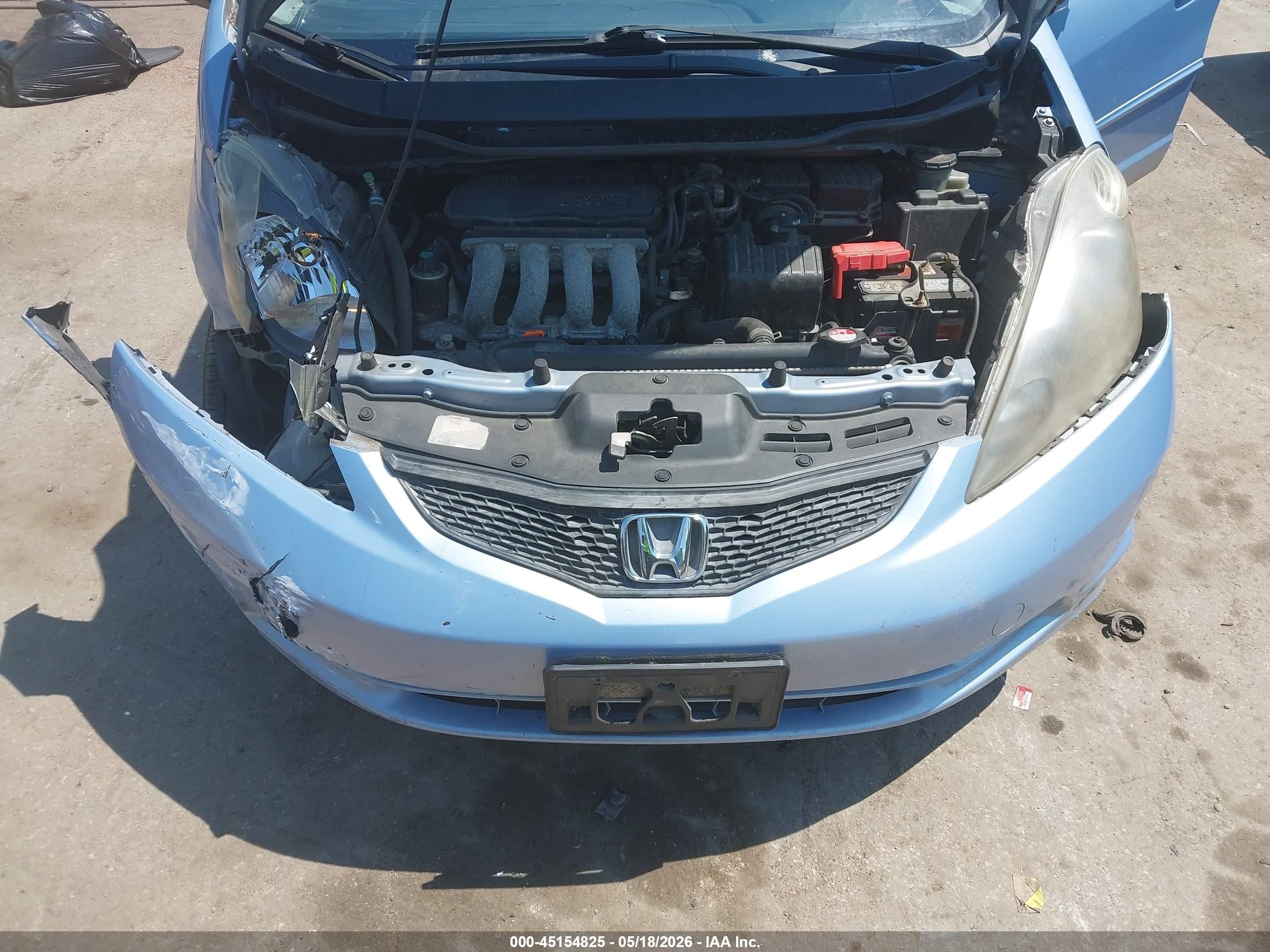2010 Honda Fit Light Blue vin: JHMGE8H29AC026650