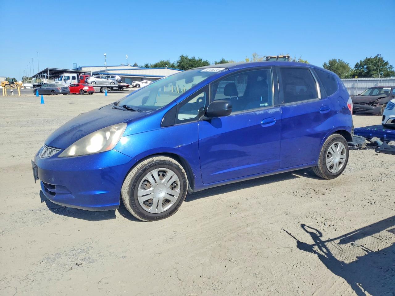 2010 Honda Fit Синий vin: JHMGE8H29AS022104