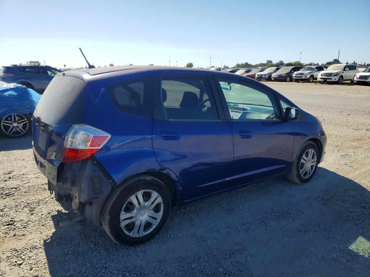 2010 Honda Fit Синий vin: JHMGE8H29AS022104