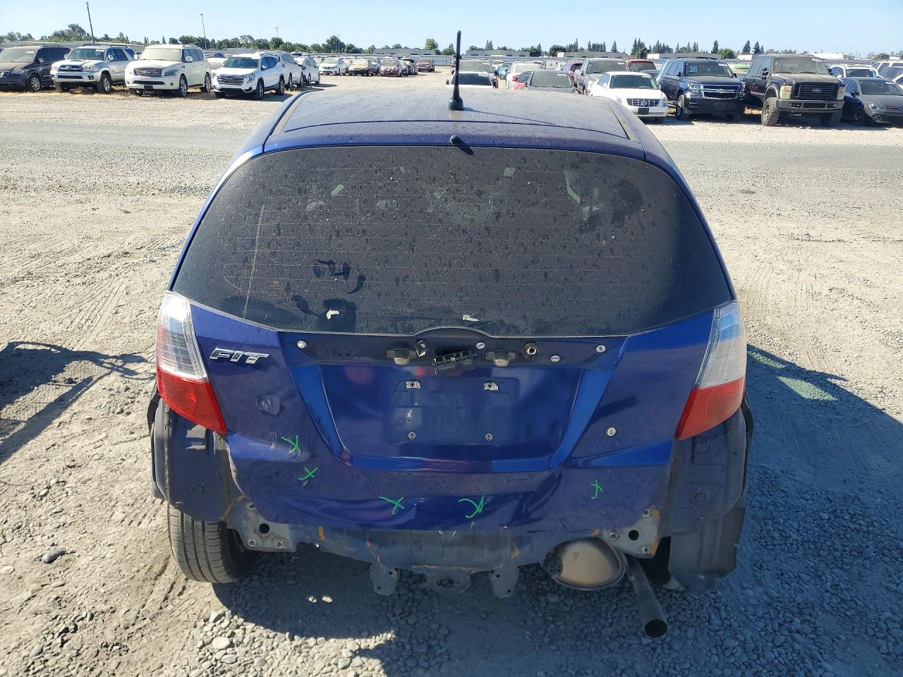 2010 Honda Fit Синий vin: JHMGE8H29AS022104
