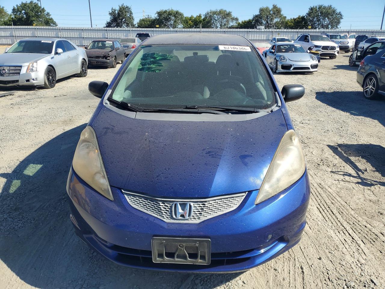 2010 Honda Fit Синий vin: JHMGE8H29AS022104