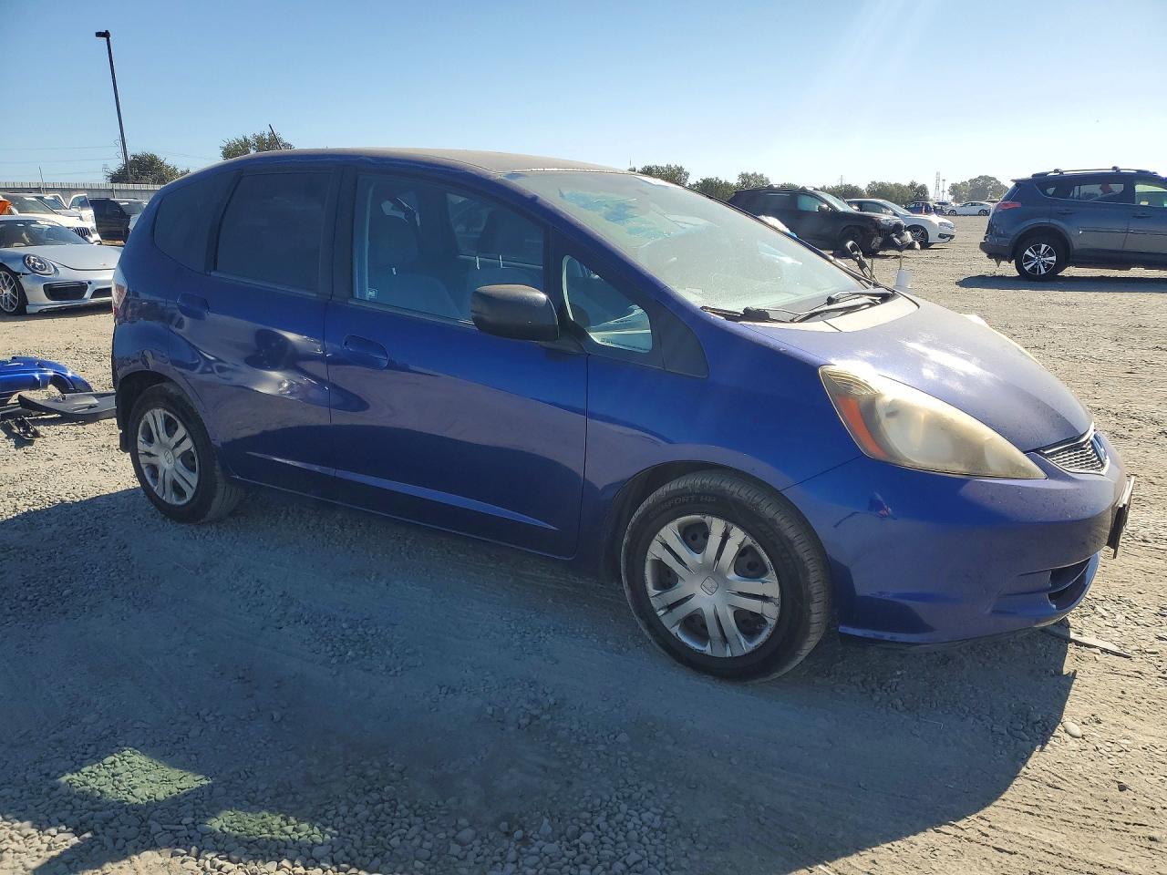 2010 Honda Fit Синий vin: JHMGE8H29AS022104