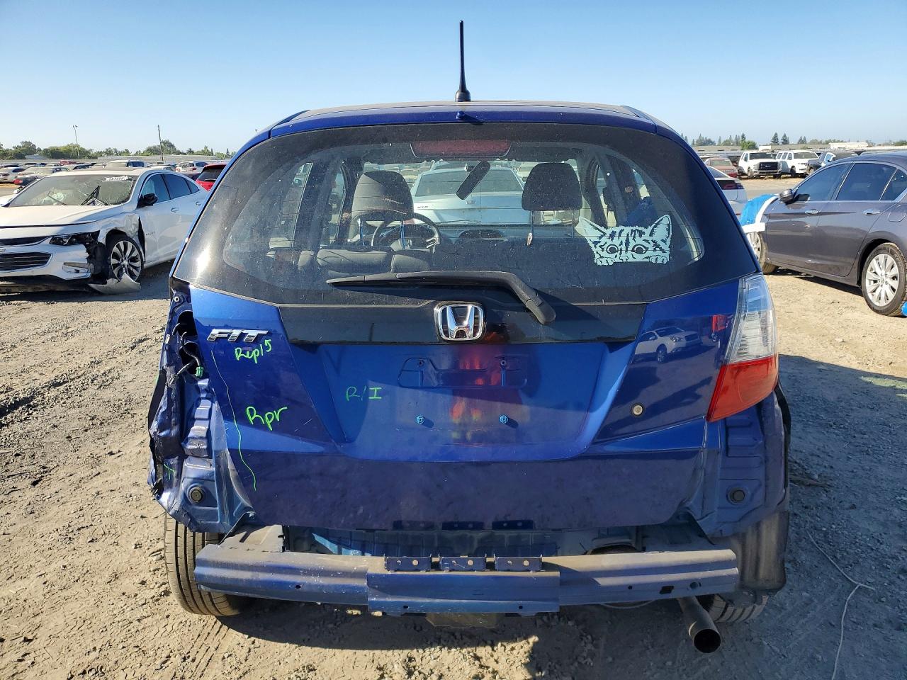 2010 Honda Fit Blue vin: JHMGE8H29AS027013